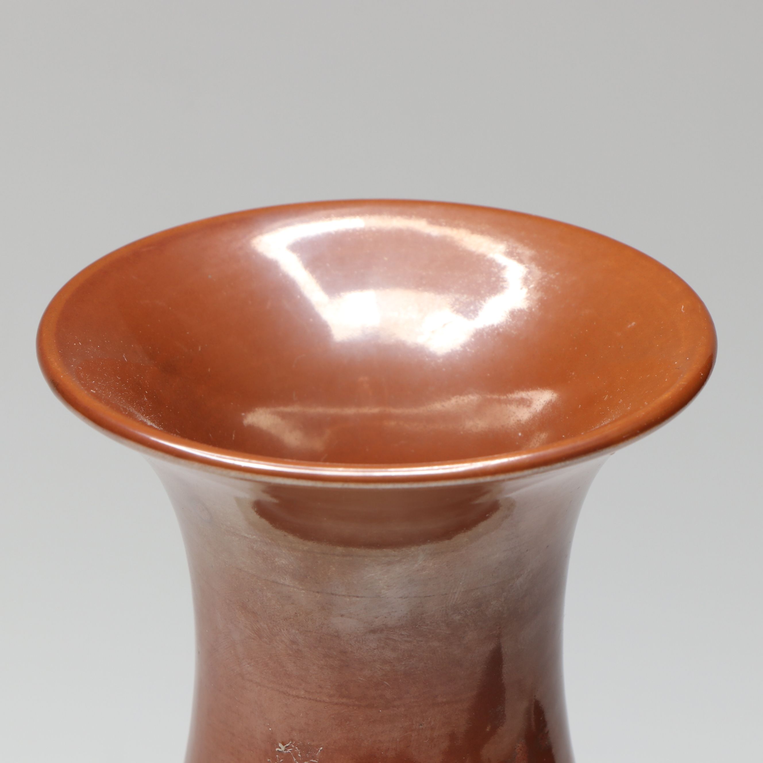 Wang Bing Rong Dual Tone Relief Porcelain Vase