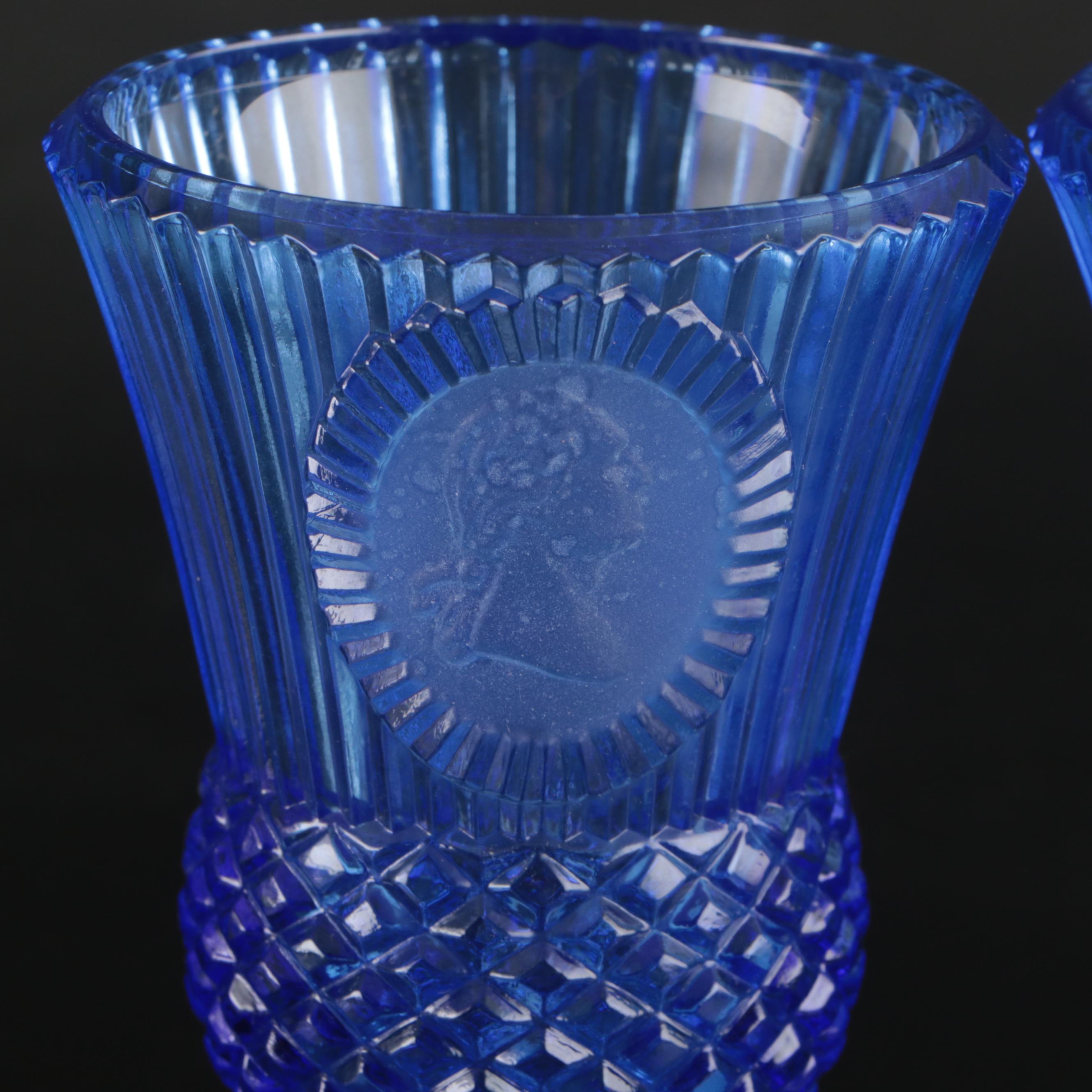 Doyle Glass "Comet Clear" Lidded Compote and Other Vintage and EAPG Glassware