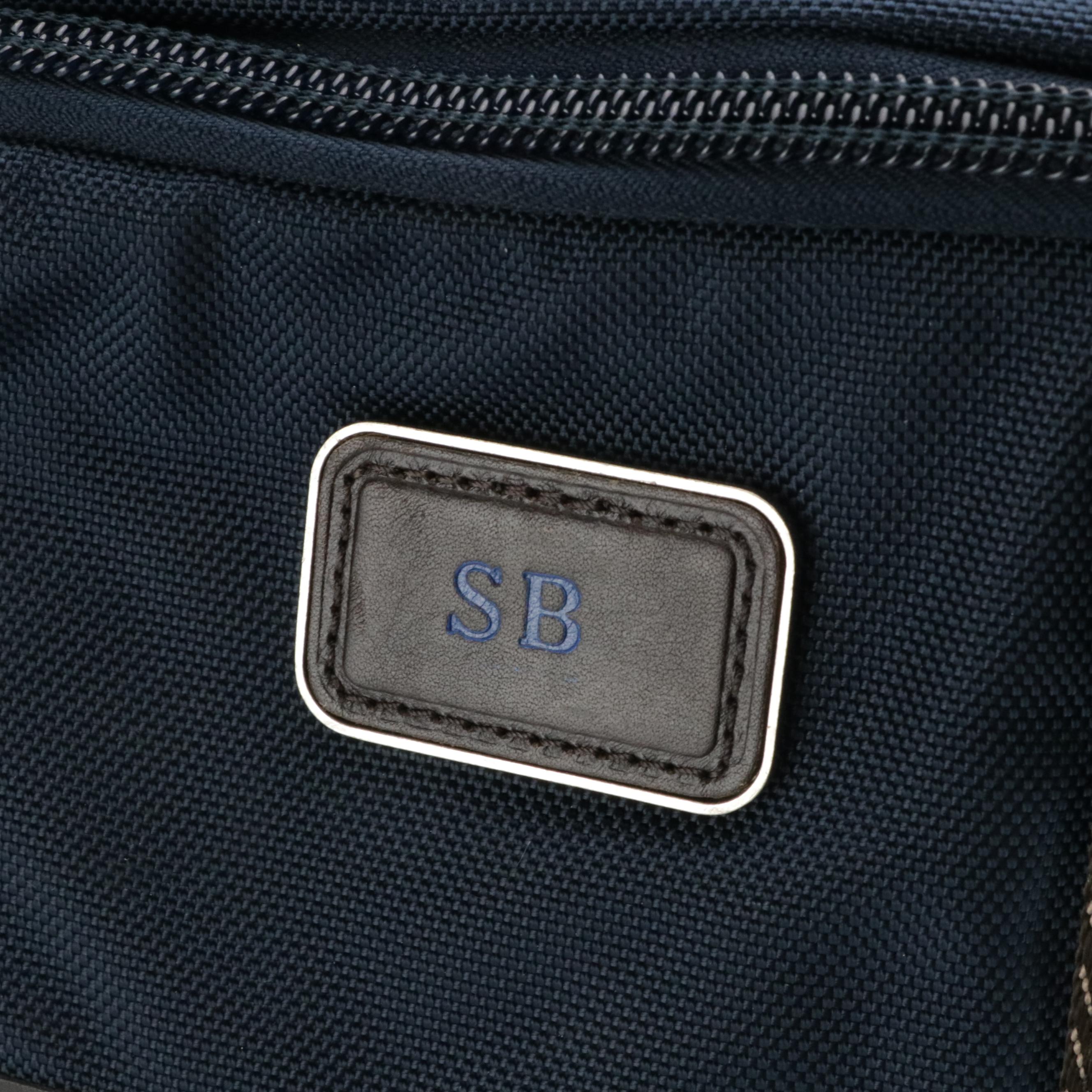 Tumi Nylon Backpack with Leather Trim