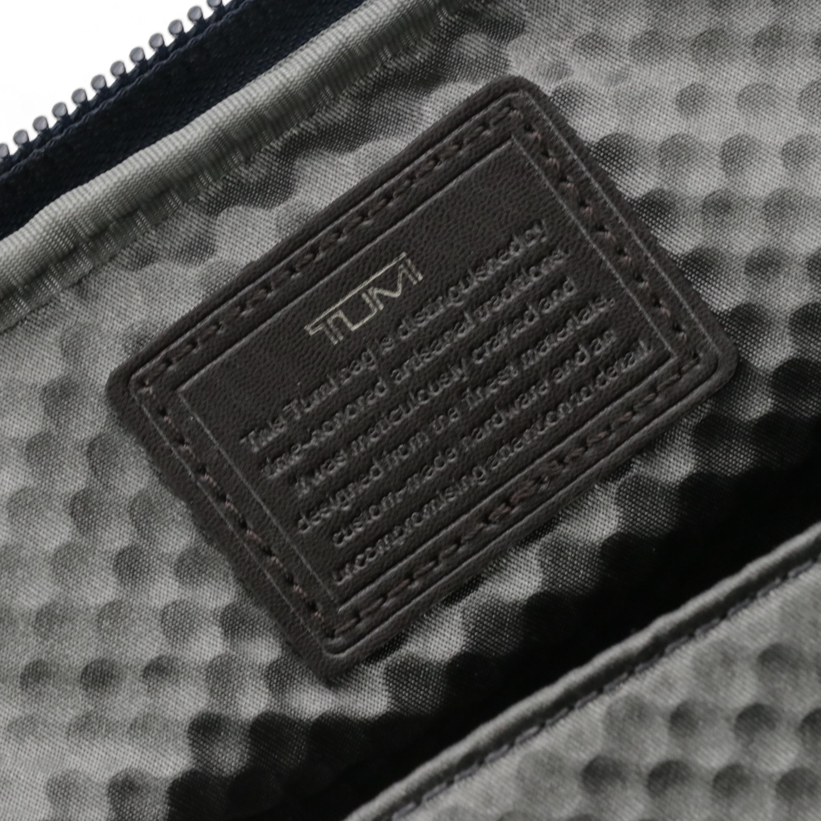 Tumi Nylon Backpack with Leather Trim