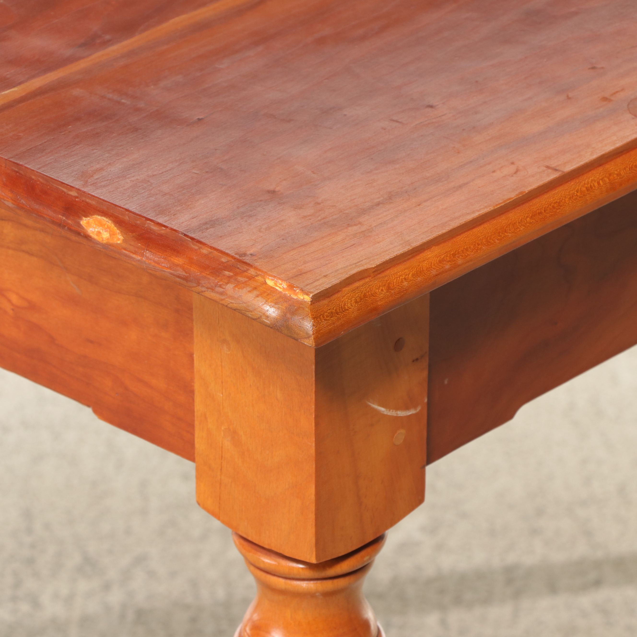 Bench-Made Cherry and Birch Hall Table, 1993