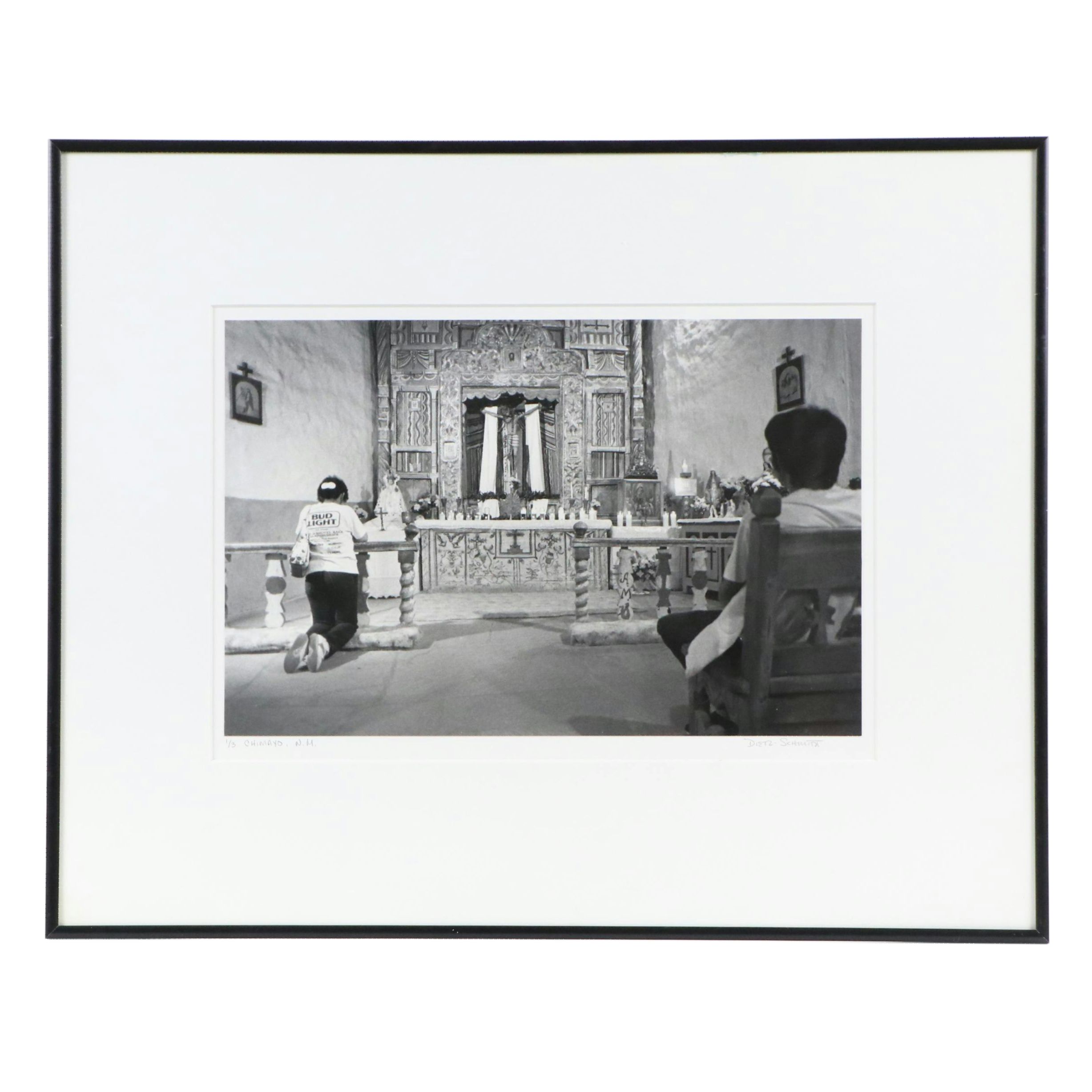Dietz-Schmidt Black and White Photographic Print "Chimayo, N.M."