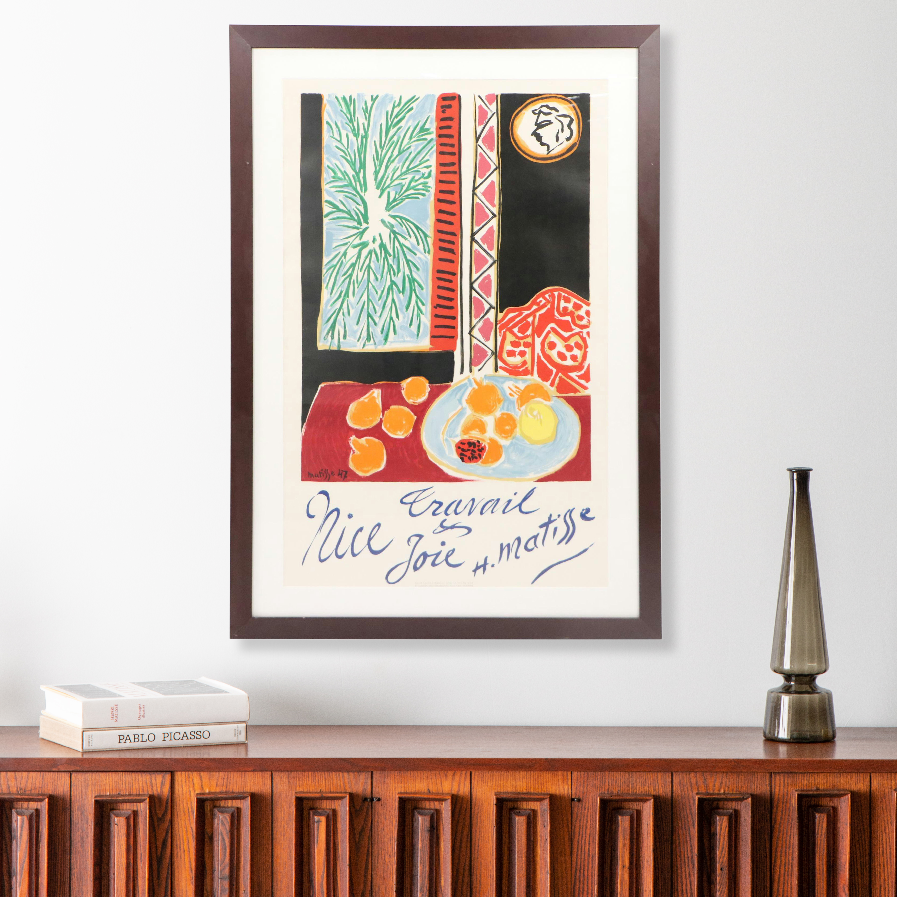 Color Lithograph Travel Poster After Henri Matisse "Nice, Travail et Joie," 1948