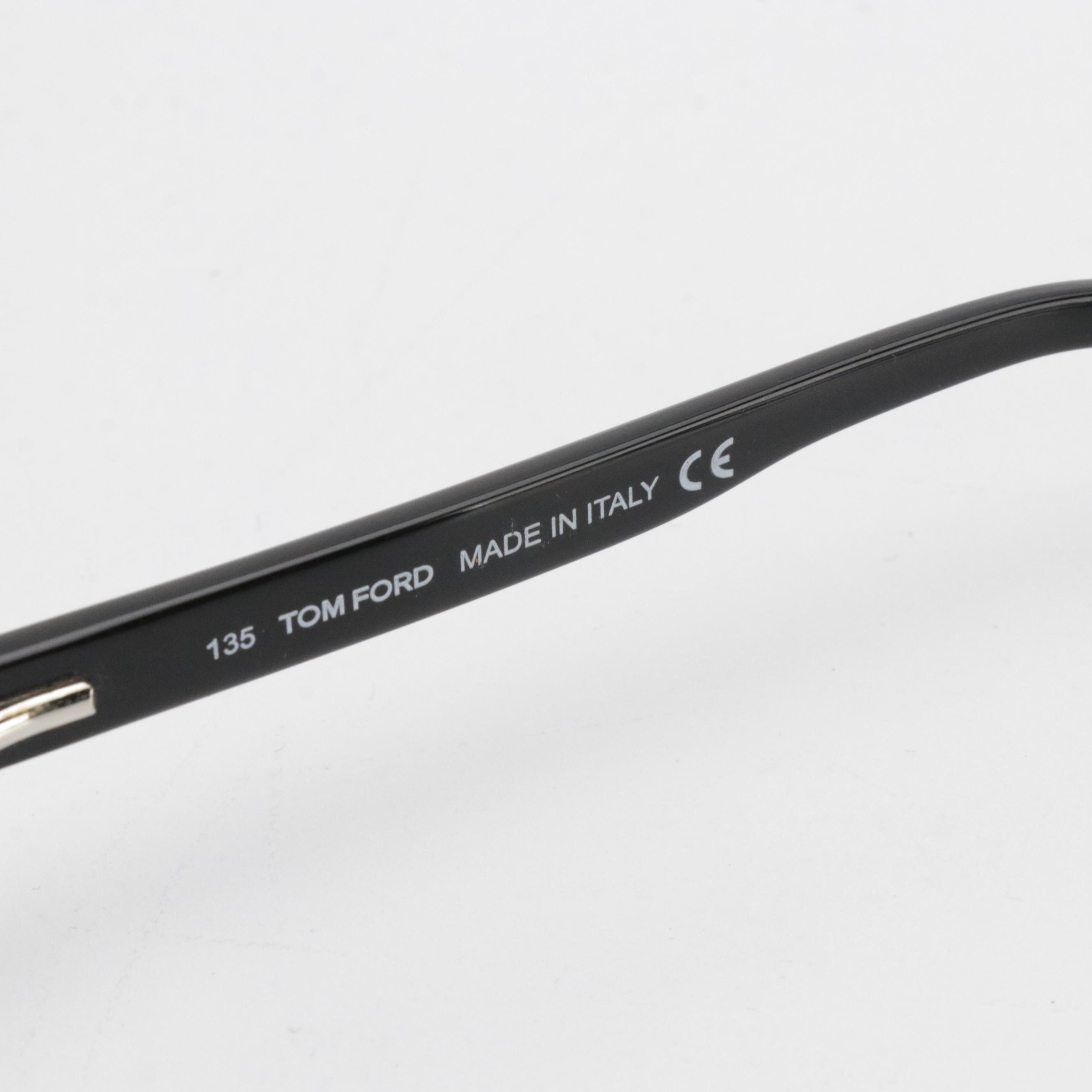 Tom Ford TF5087 Rectangular Marbleized Eyeglass Frames with Case and Box