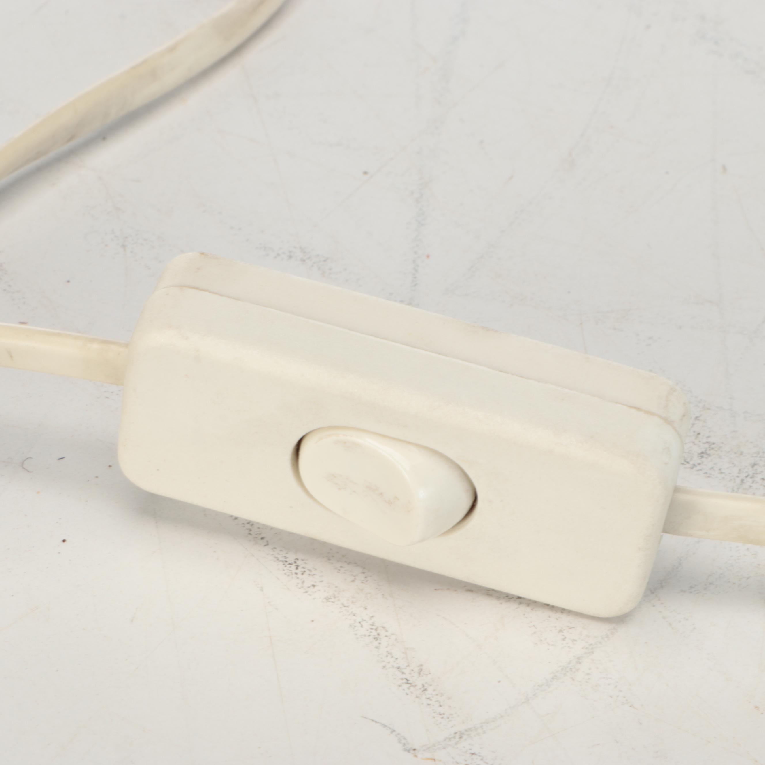 Blown Swirled Glass Mushroom Lamp, Mid to Late 20th Century