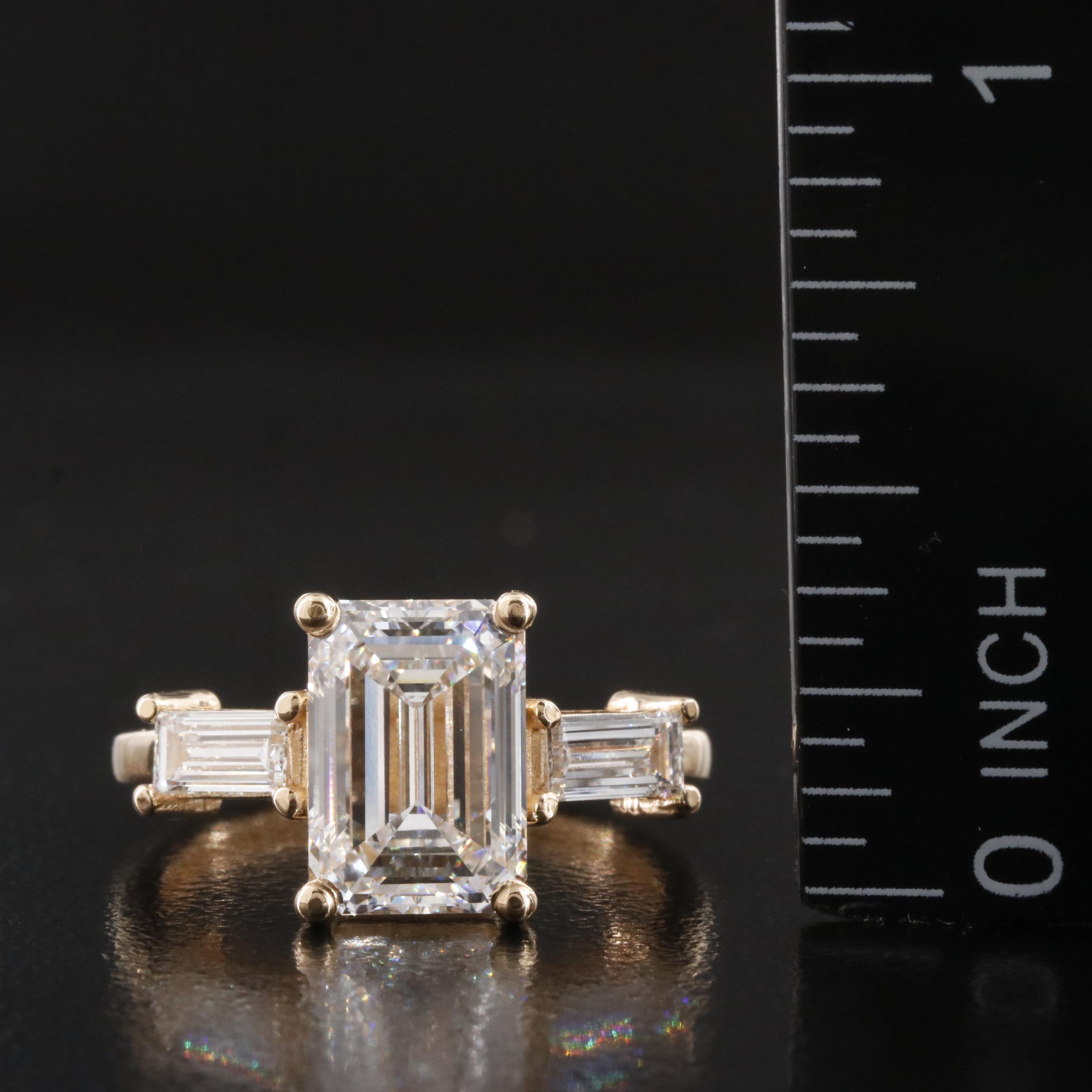 18K 3.41 Lab Grown Diamond Ring with IGI Report