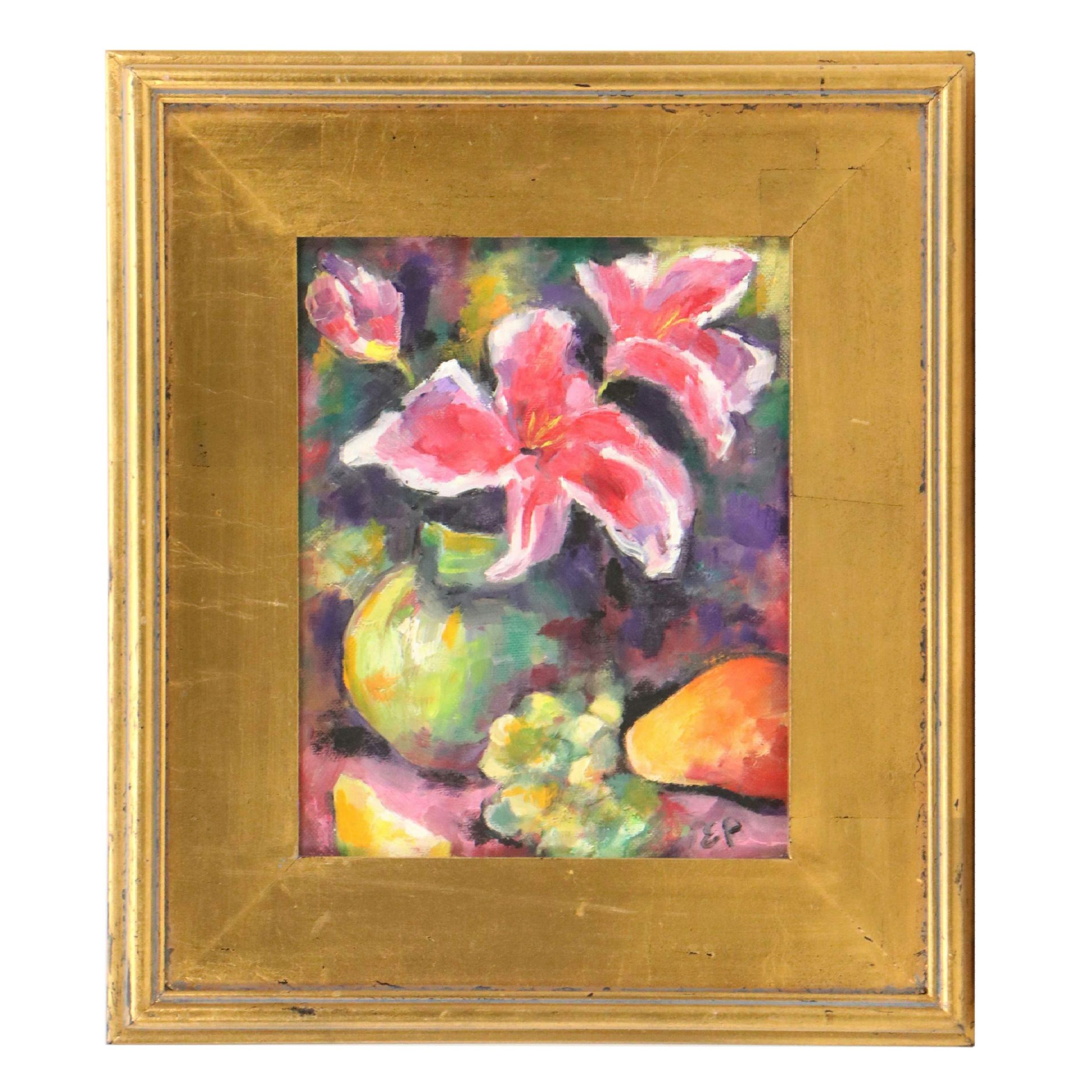 Floral Still Life Oil Painting, 21st Century