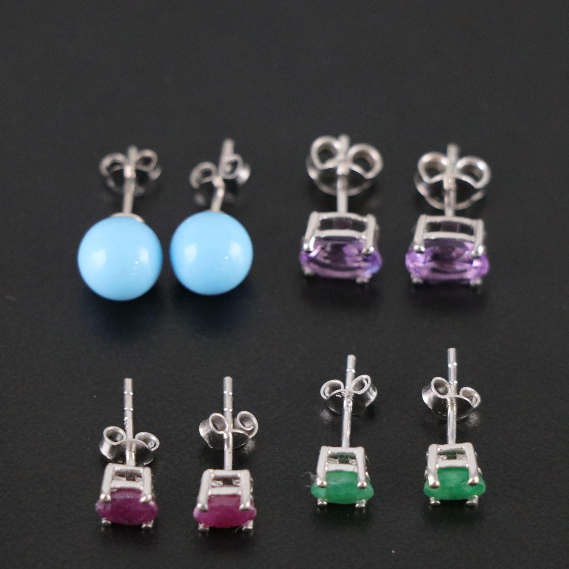 14 Assorted Sterling Silver Rings, Necklaces and Earrings