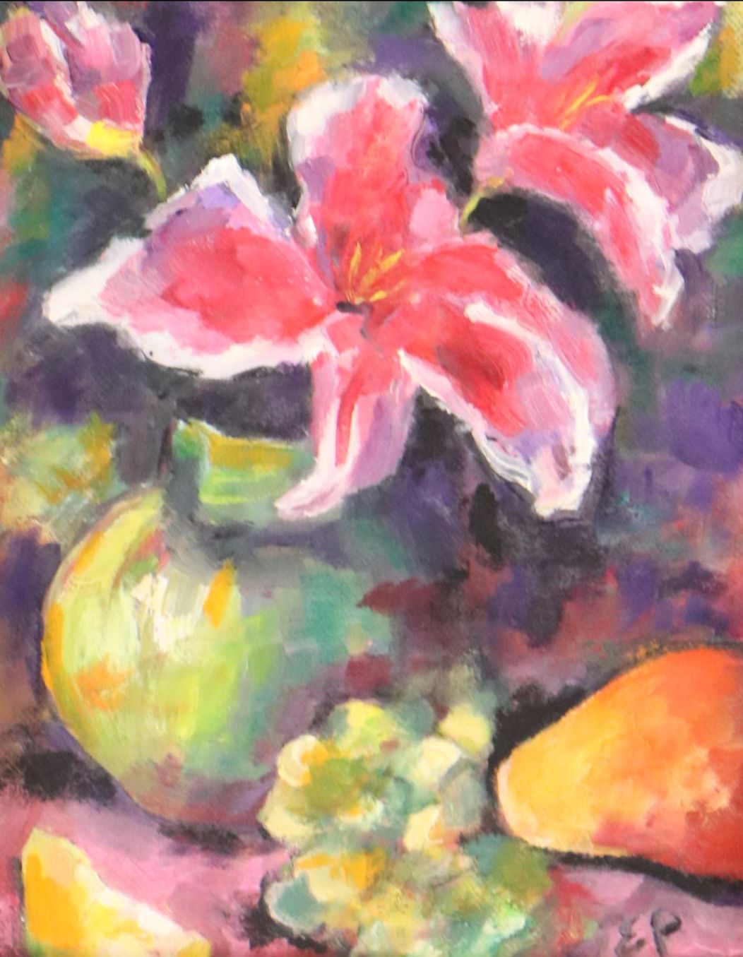 Floral Still Life Oil Painting, 21st Century