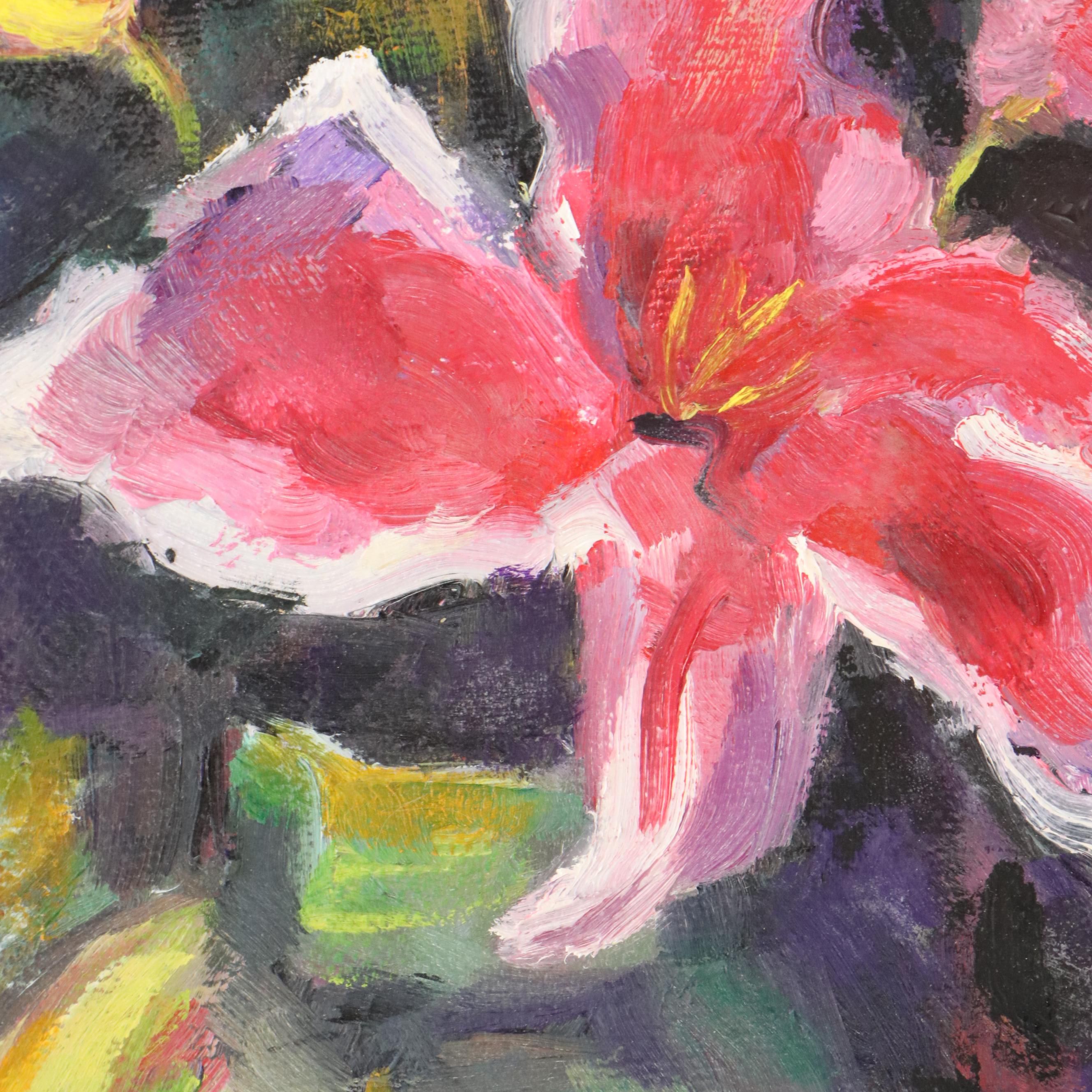 Floral Still Life Oil Painting, 21st Century