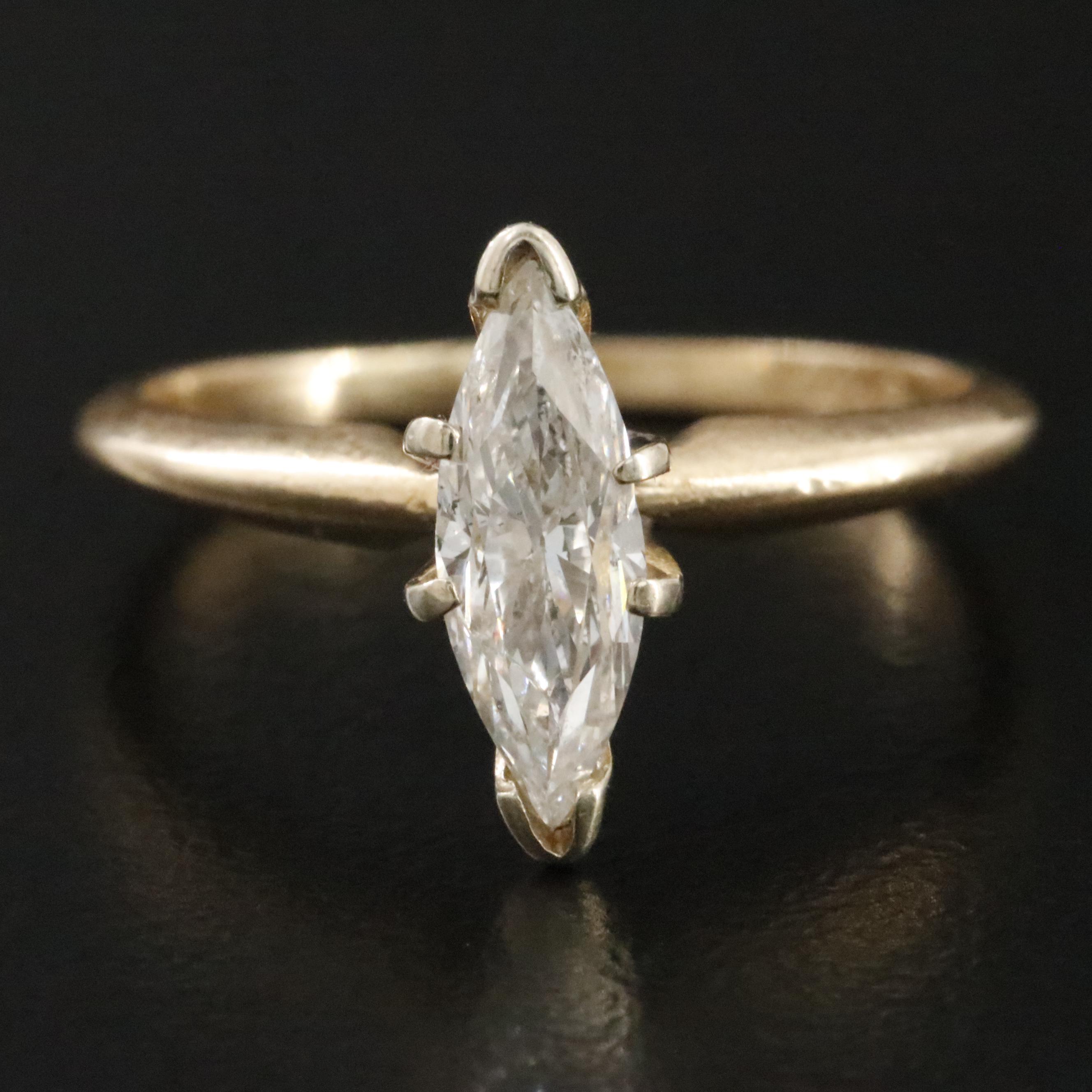 14K 1.38 CT Diamond Solitaire Ring