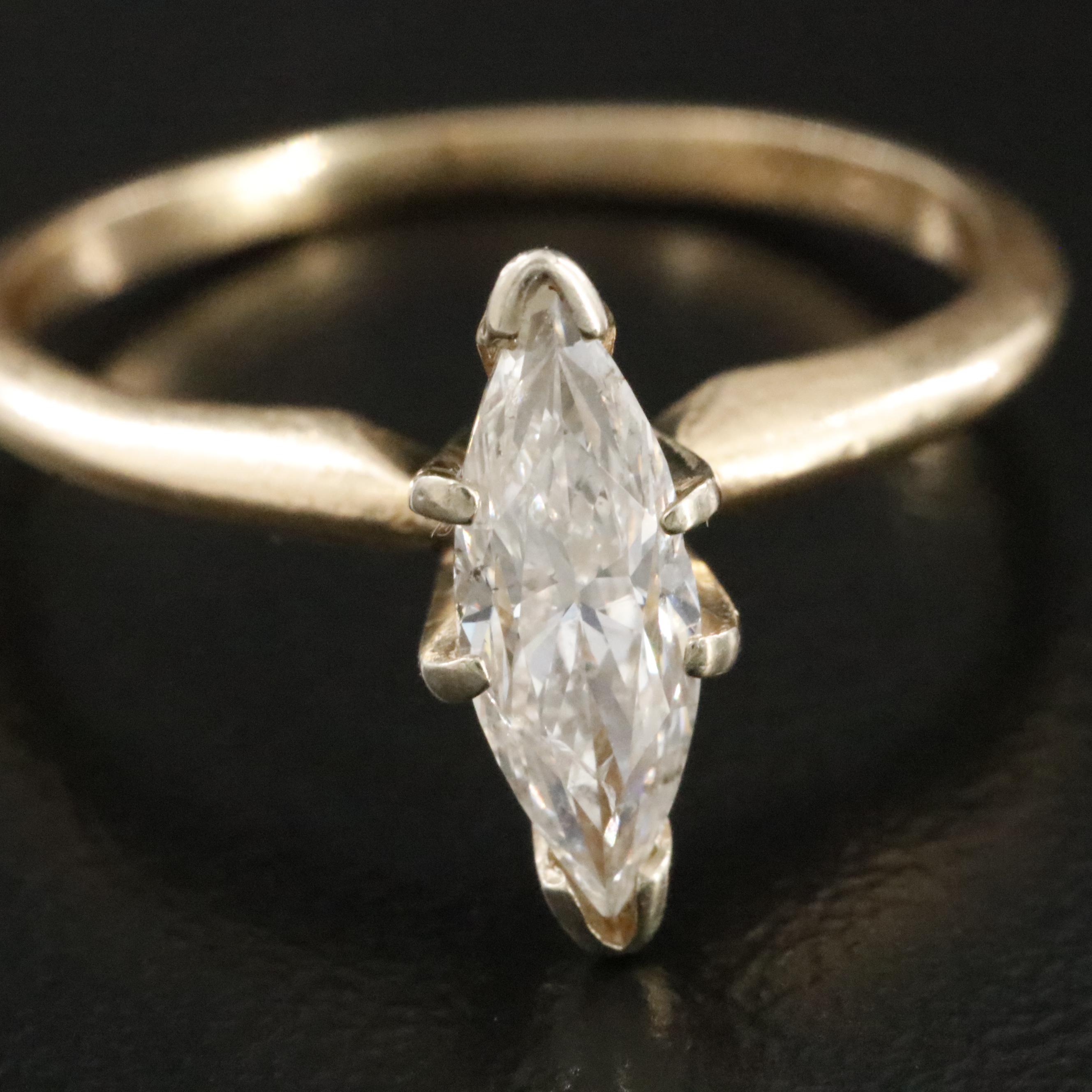 14K 1.38 CT Diamond Solitaire Ring