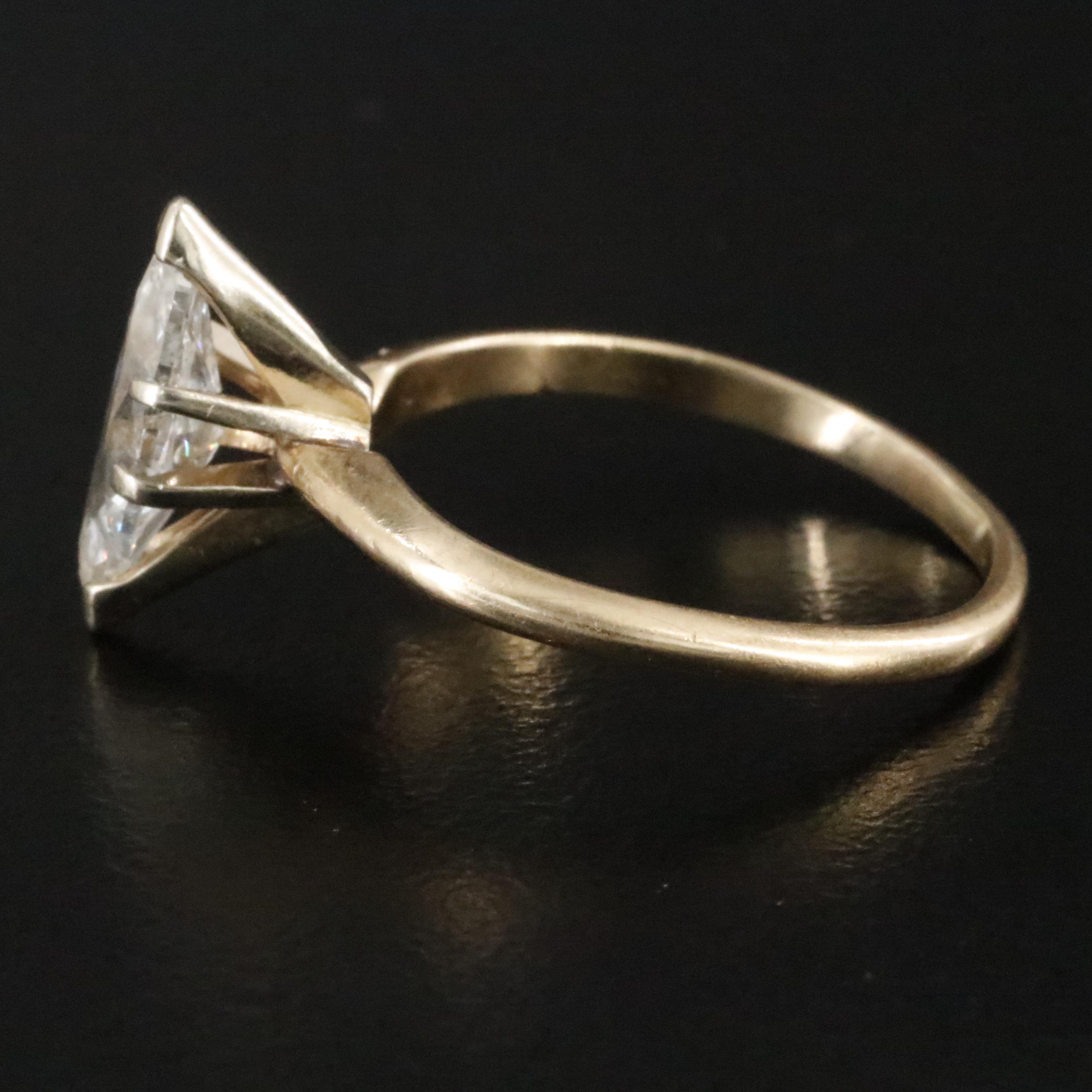 14K 1.38 CT Diamond Solitaire Ring