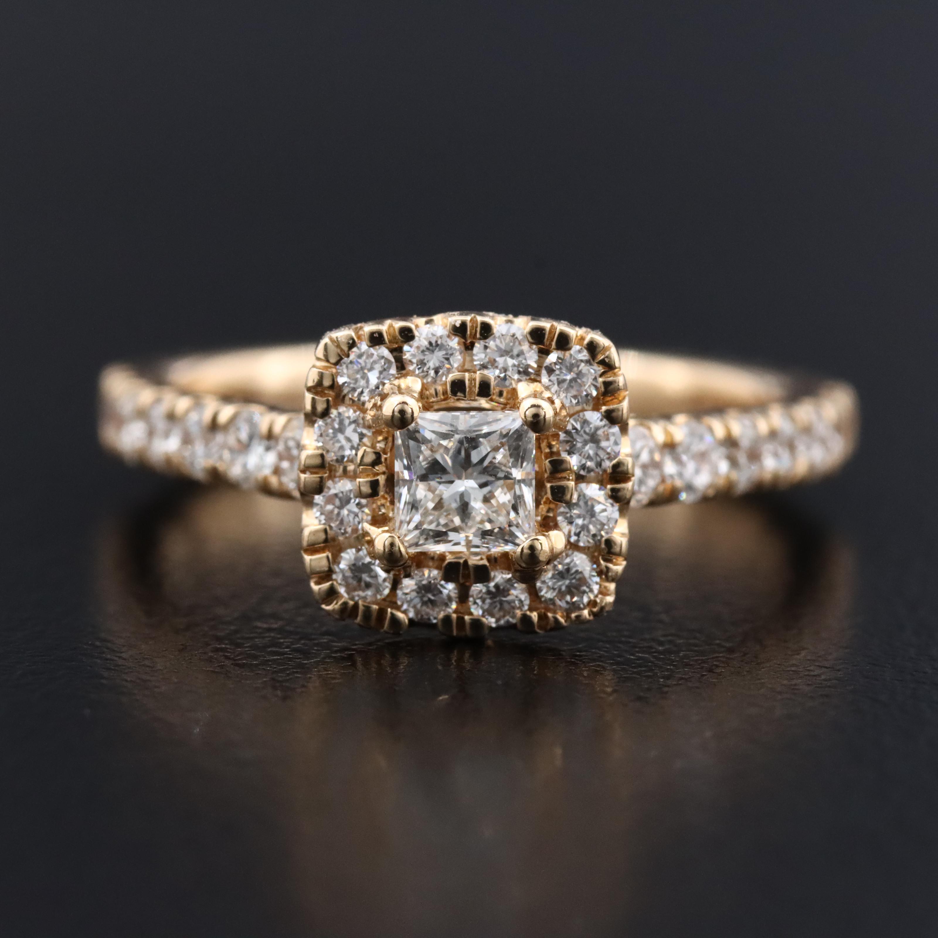 14K 1.17 CTW Lab Grown Diamond Ring