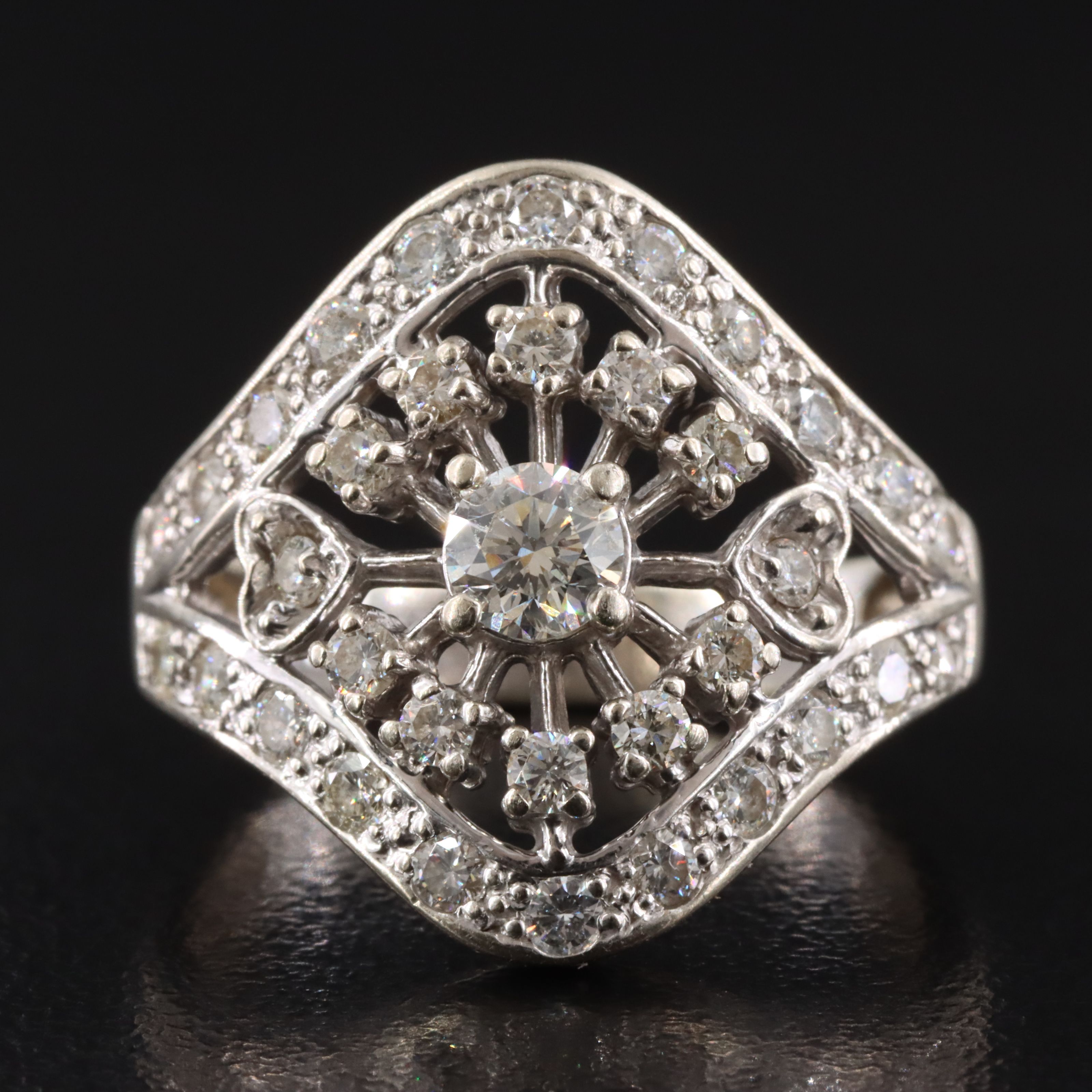 14K 1.12 CTW Diamond Ring