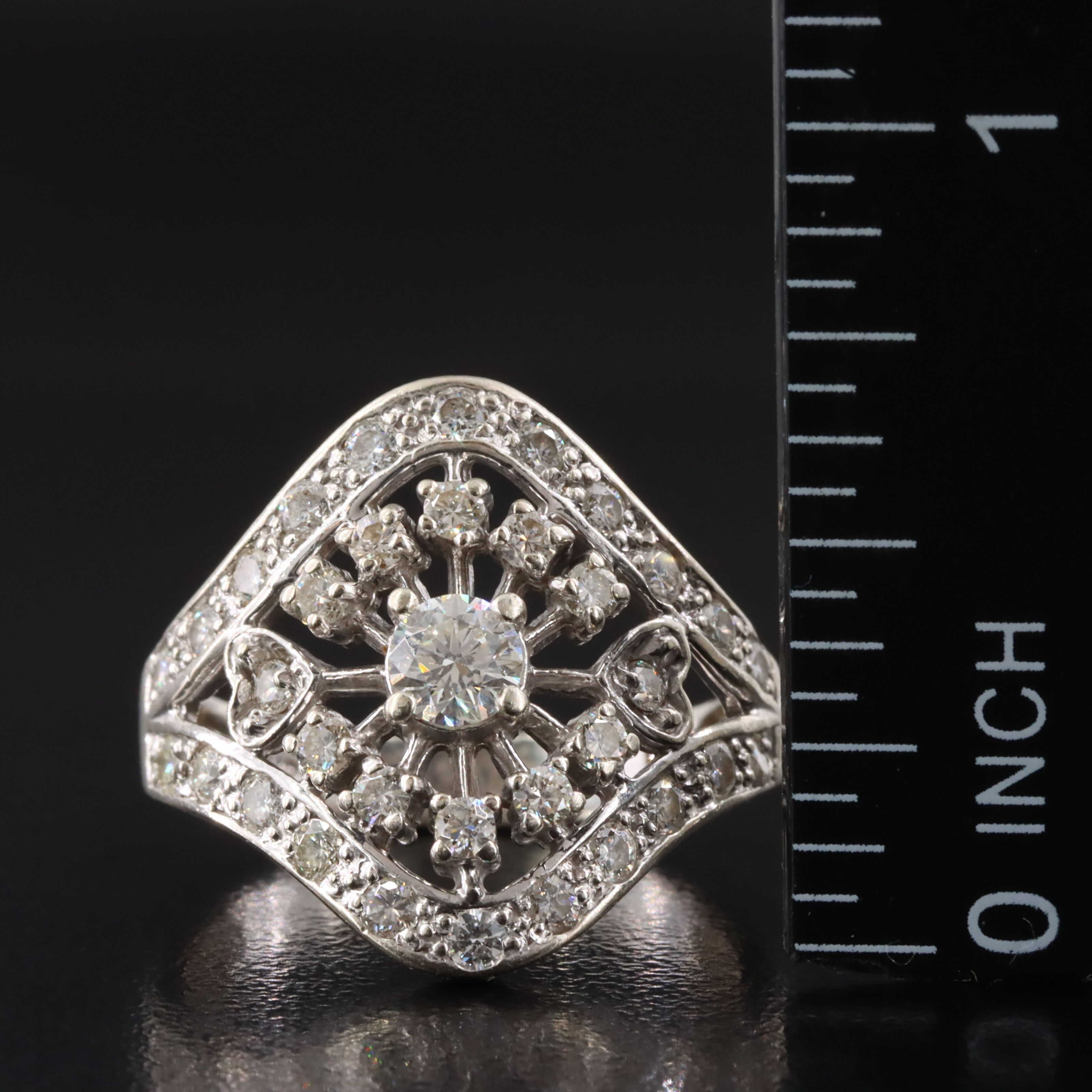 14K 1.12 CTW Diamond Ring