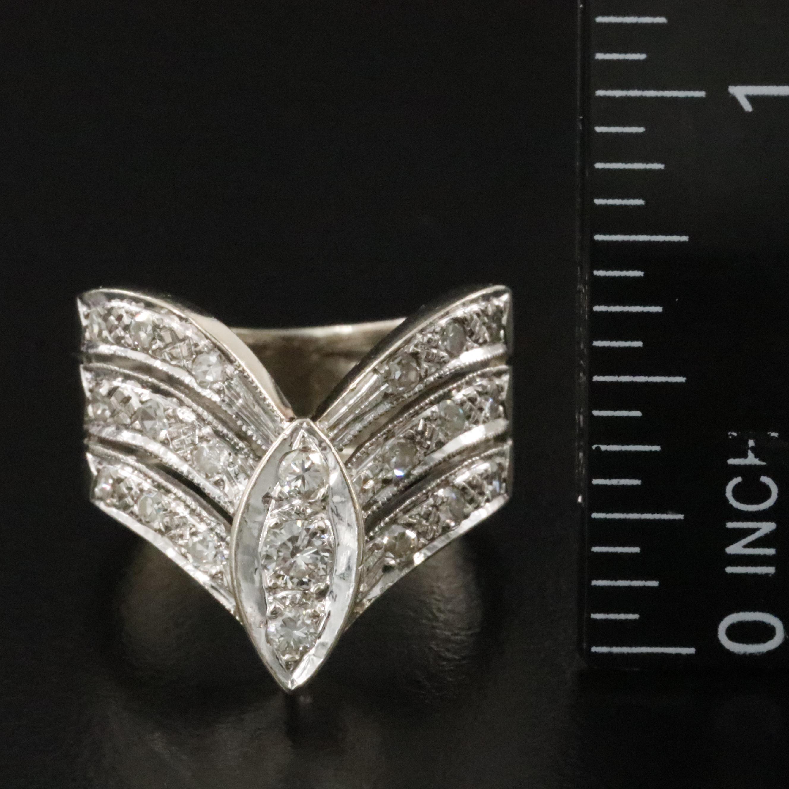 Vintage Harold Freeman 14K 0.53 CTW Diamond Ring