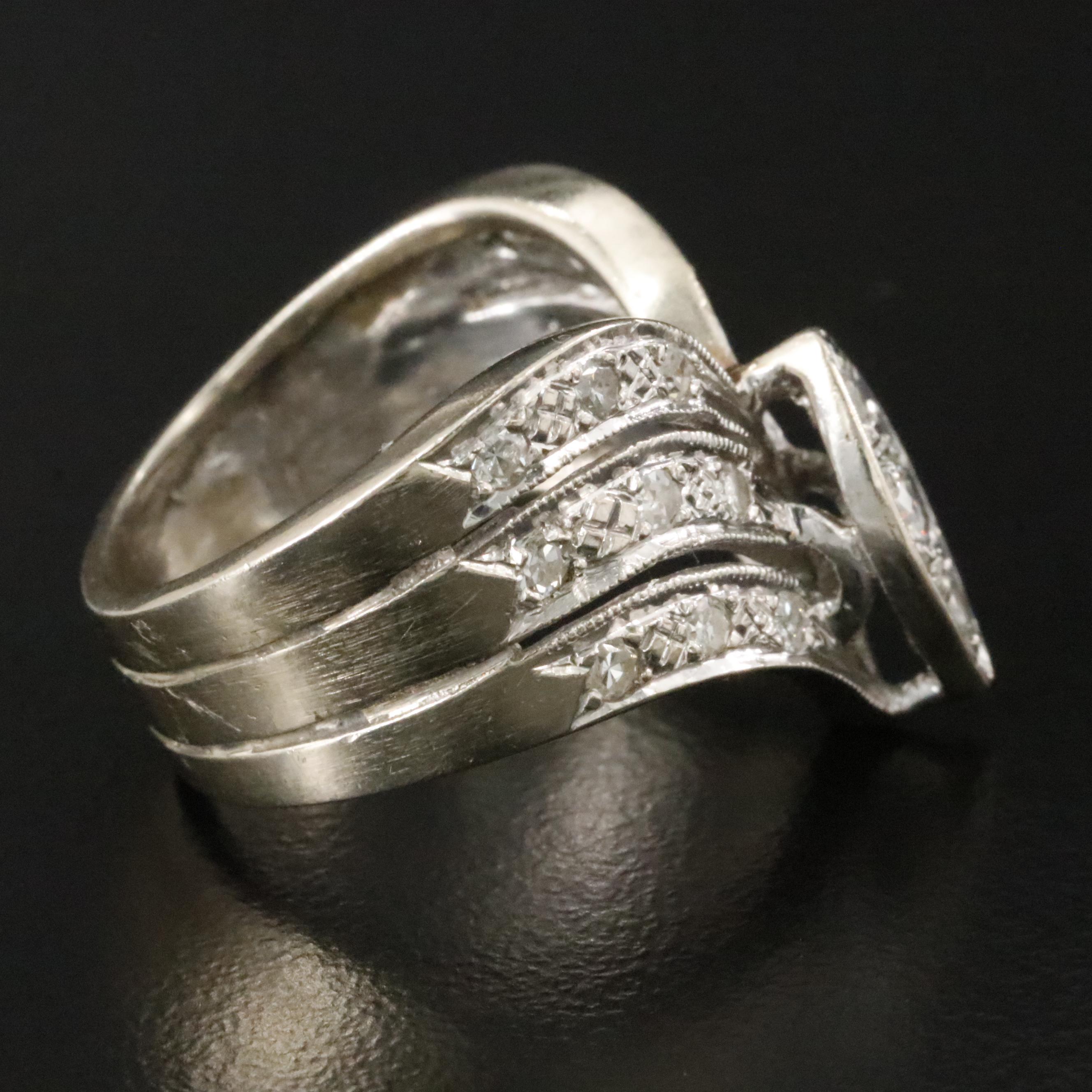 Vintage Harold Freeman 14K 0.53 CTW Diamond Ring