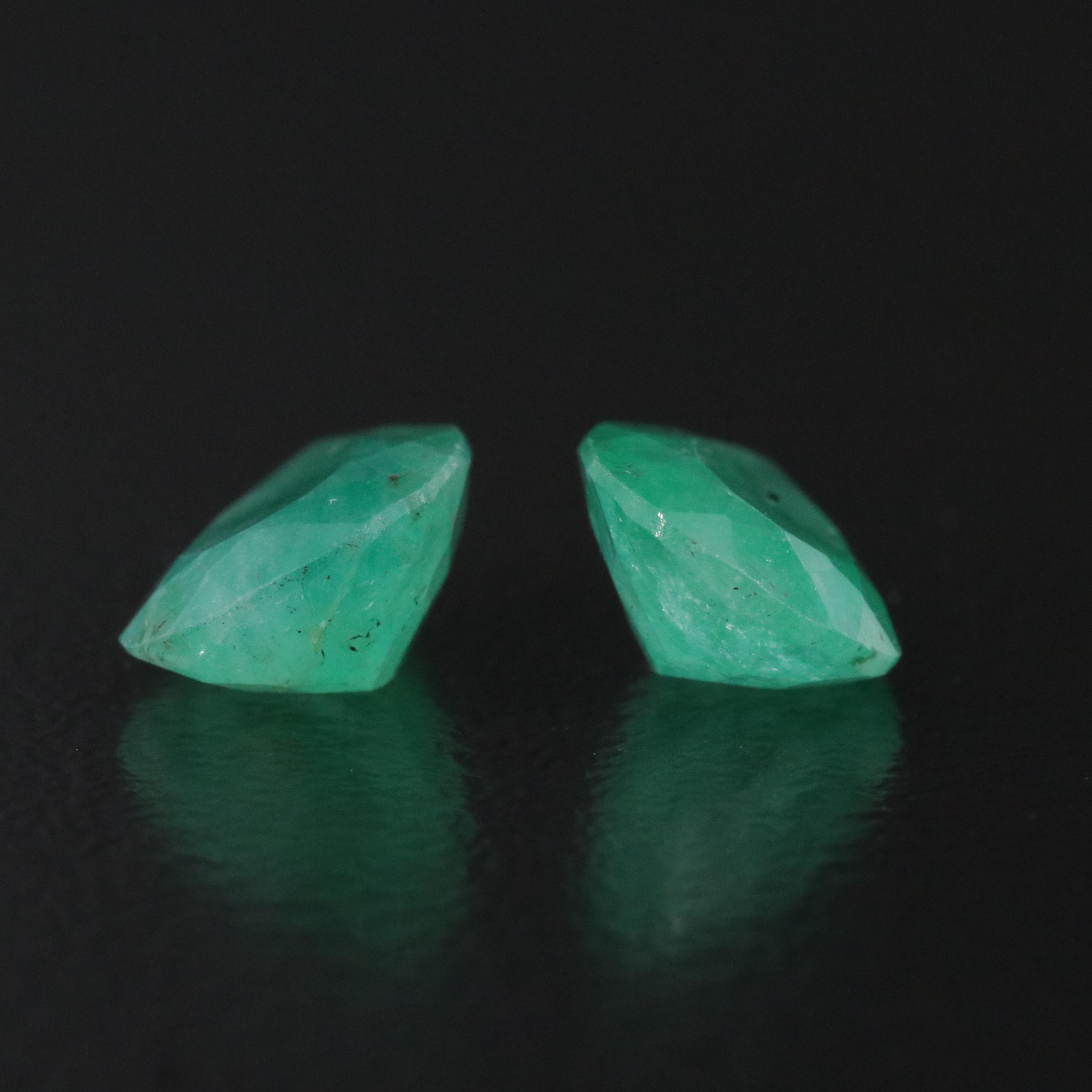 Loose 4.56 CTW Emerald Pair