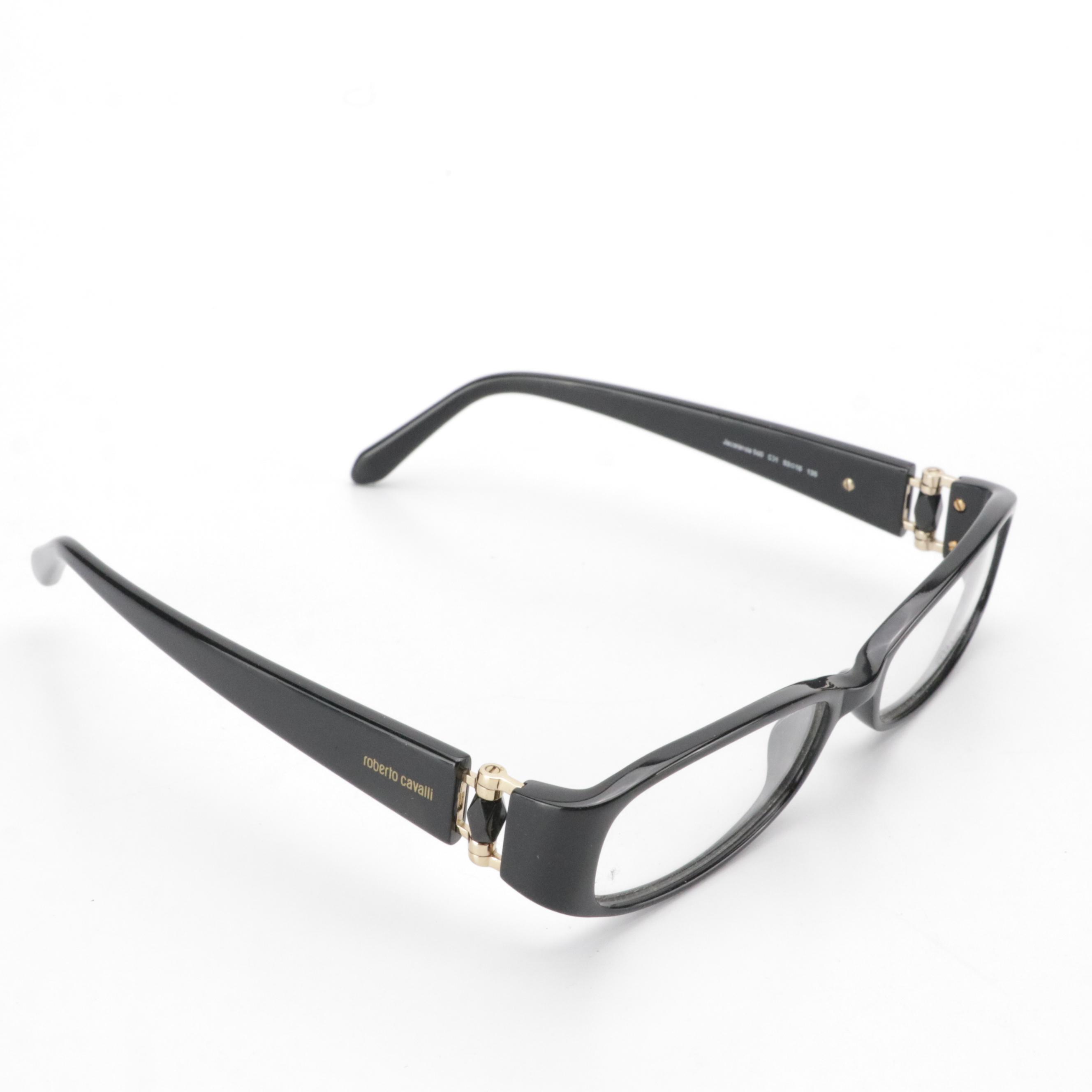 Roberto Cavalli Jacaranda 560 Rectangular Prescription Eyeglasses with Case