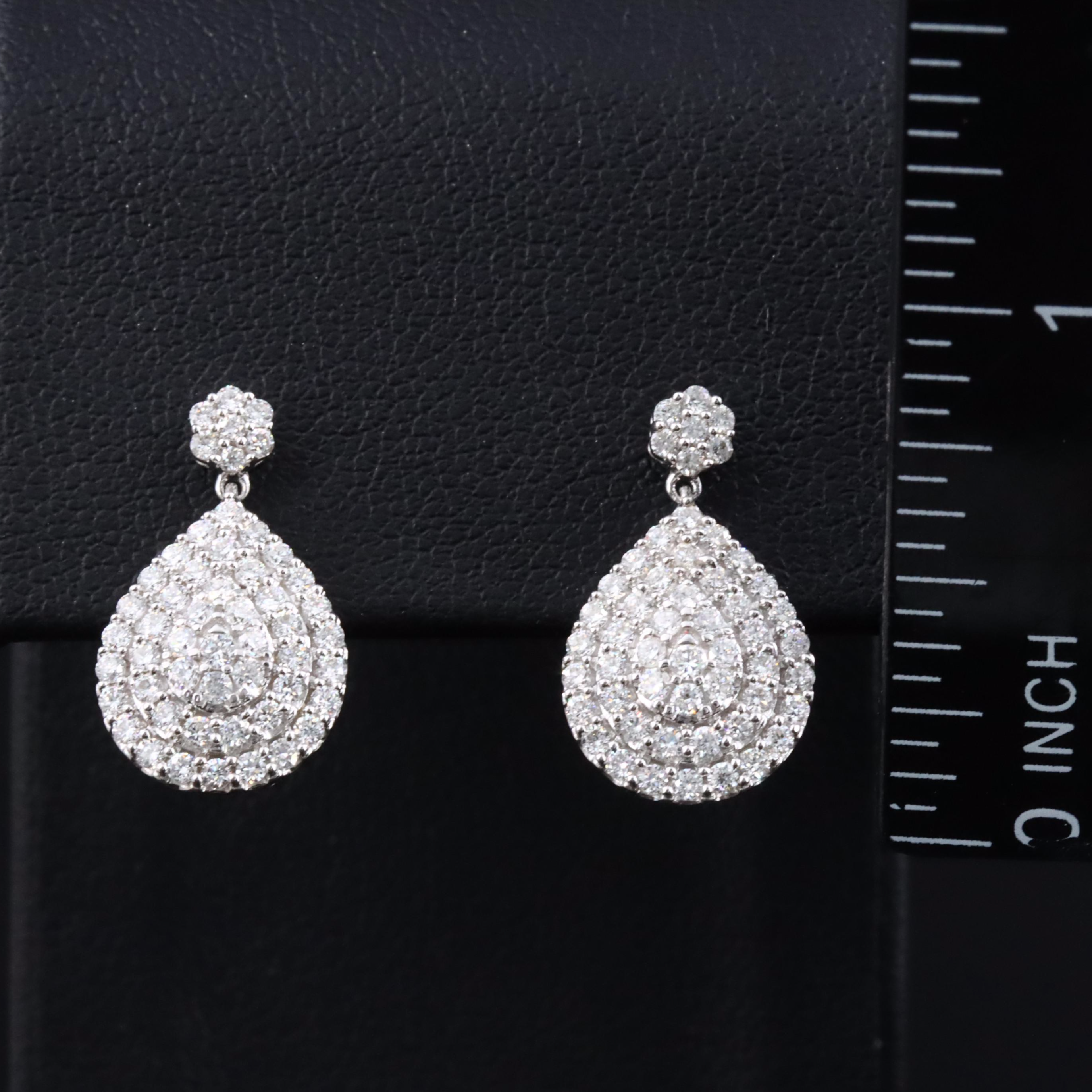 14K 1.03 CTW Lab Grown Diamond Drop Earrings