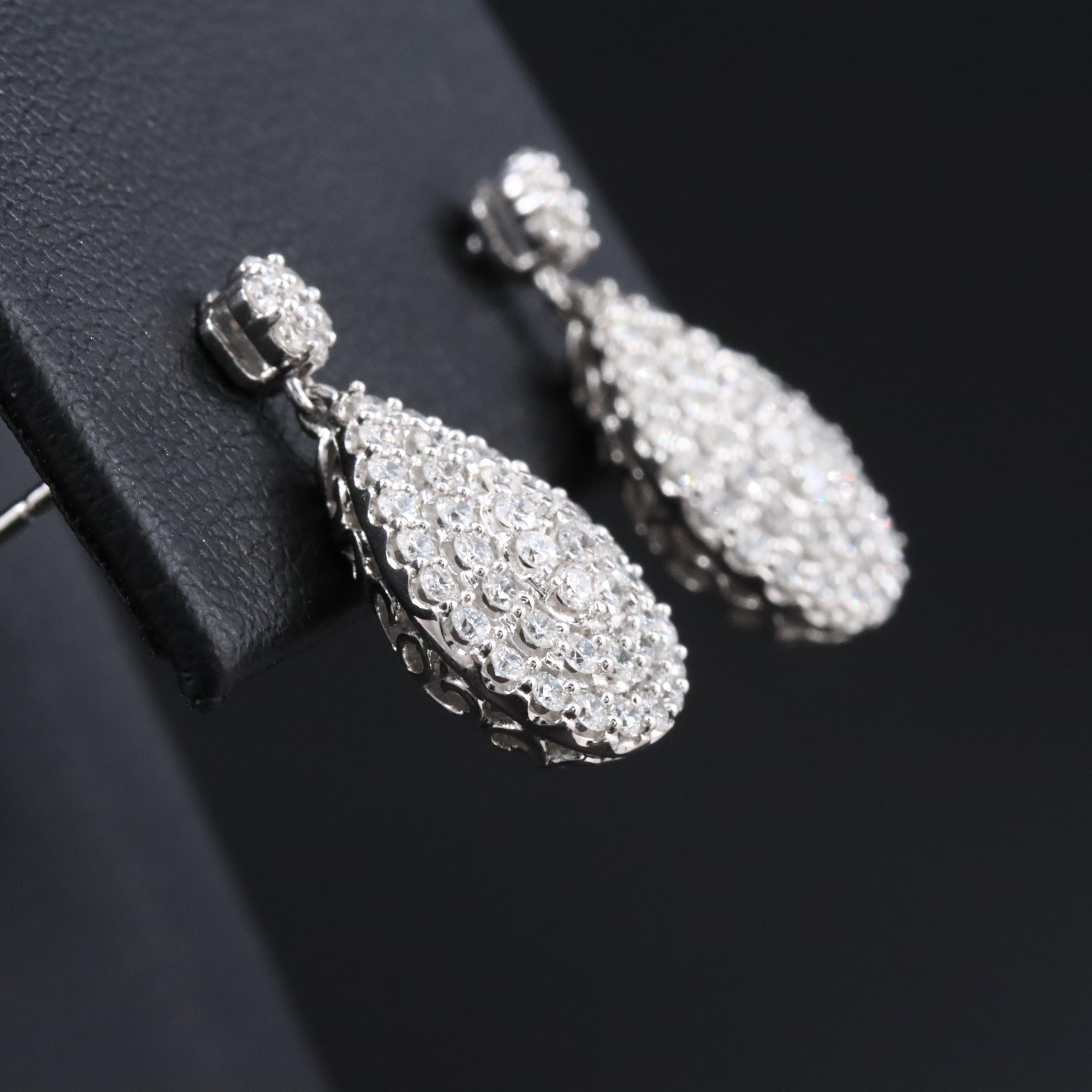 14K 1.03 CTW Lab Grown Diamond Drop Earrings