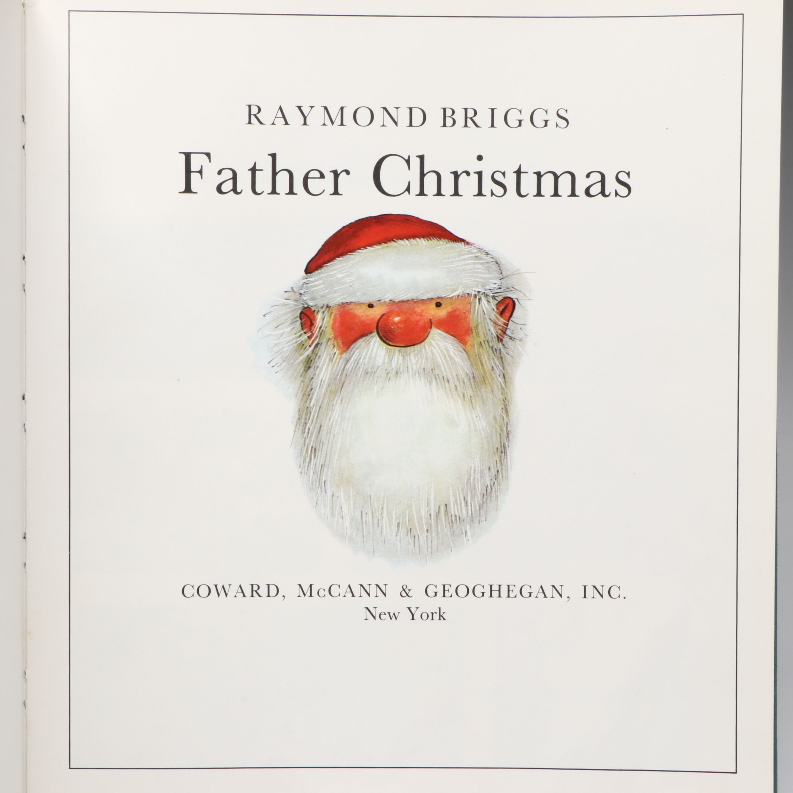 First American Edition "Father Christmas" by Raymond Briggs, 1973