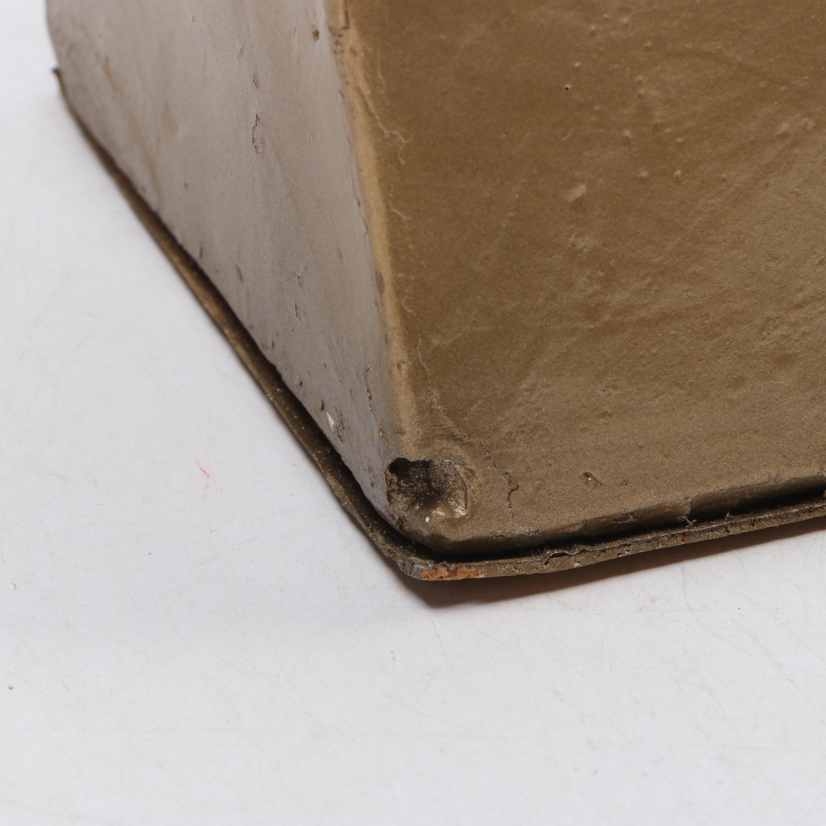 F. Lutz Painted Cast Plaster Bust of Woman