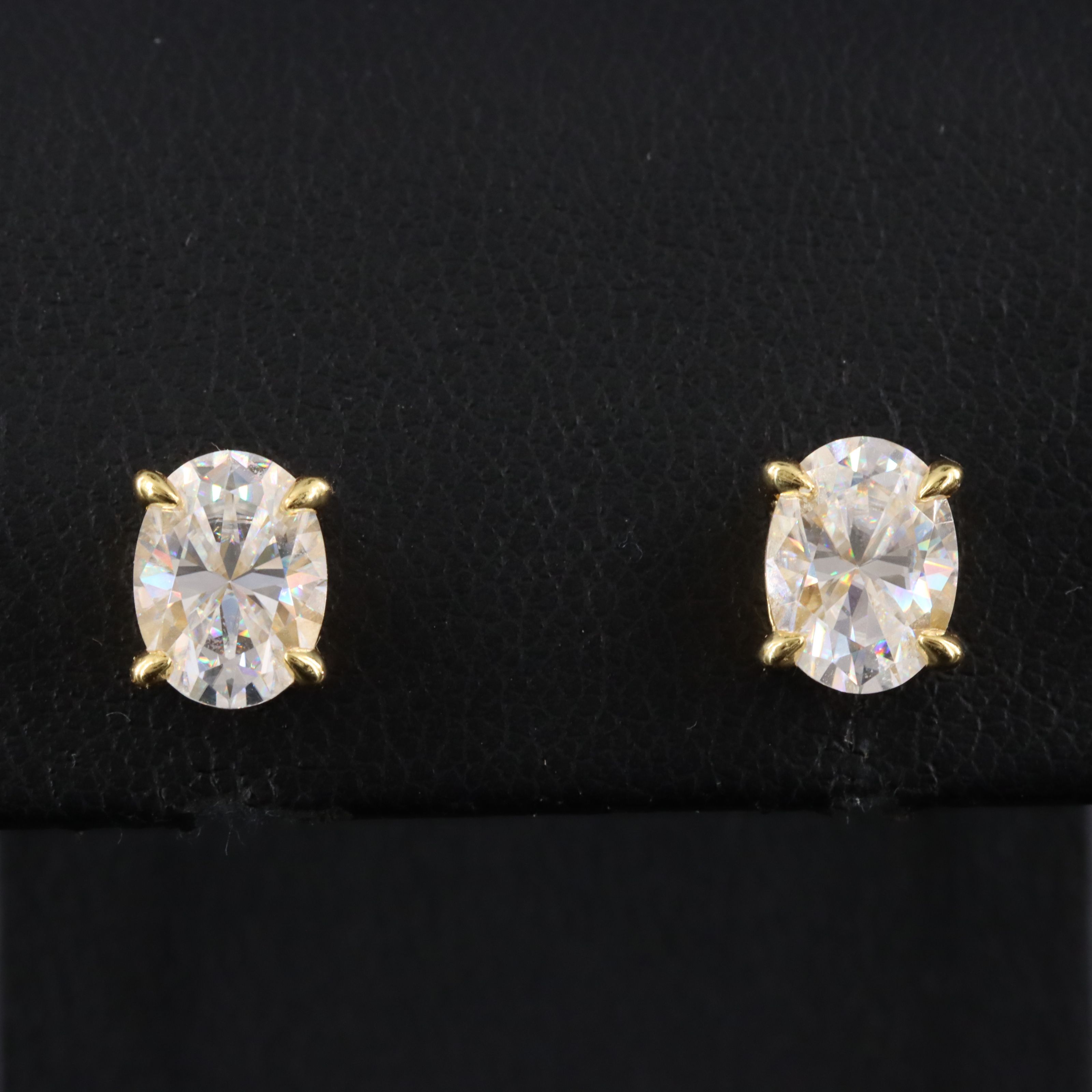 Sterling Moissanite Stud Earrings