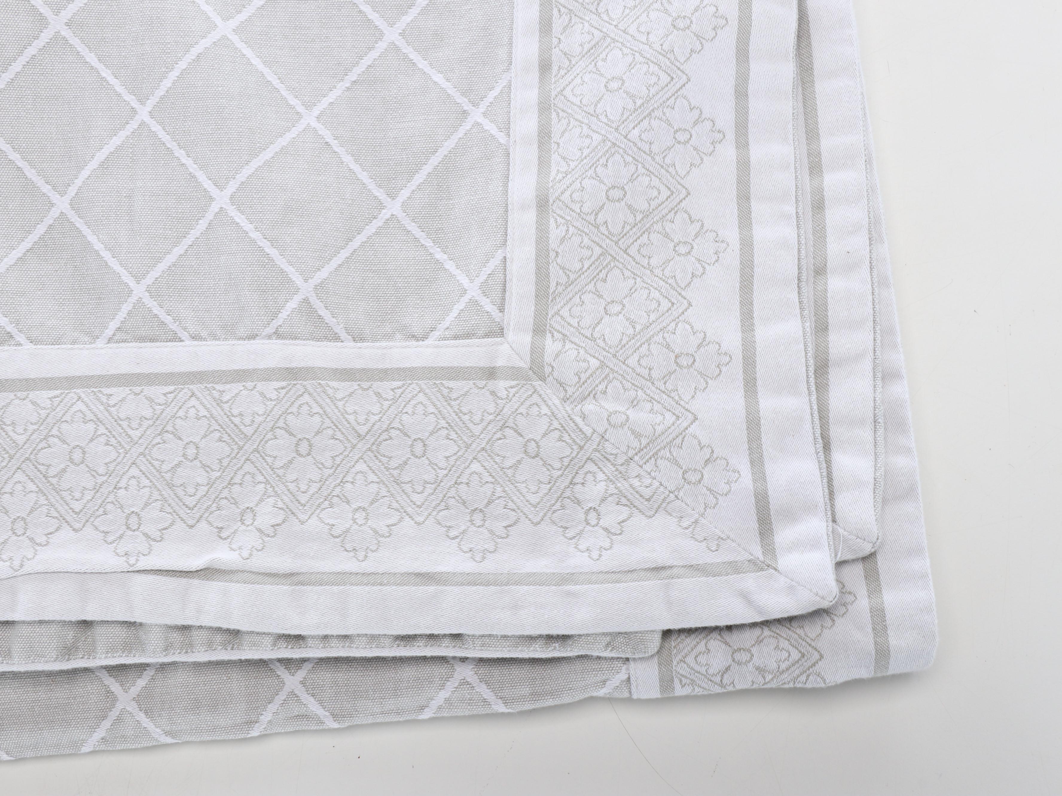 Lenox Round Tablecloth, Cynthia Rowley Napkins, and More Table Linens