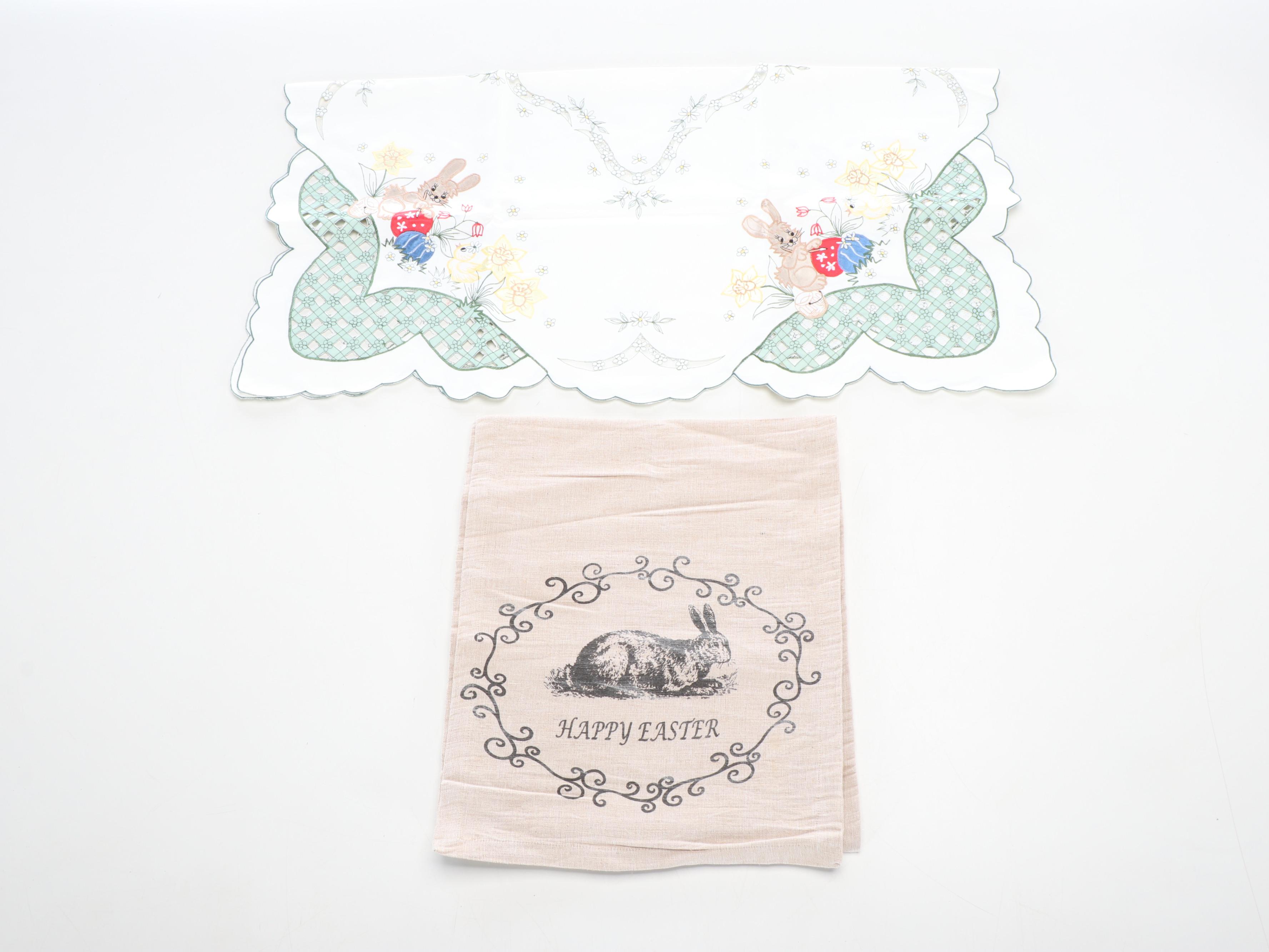 Lenox Round Tablecloth, Cynthia Rowley Napkins, and More Table Linens