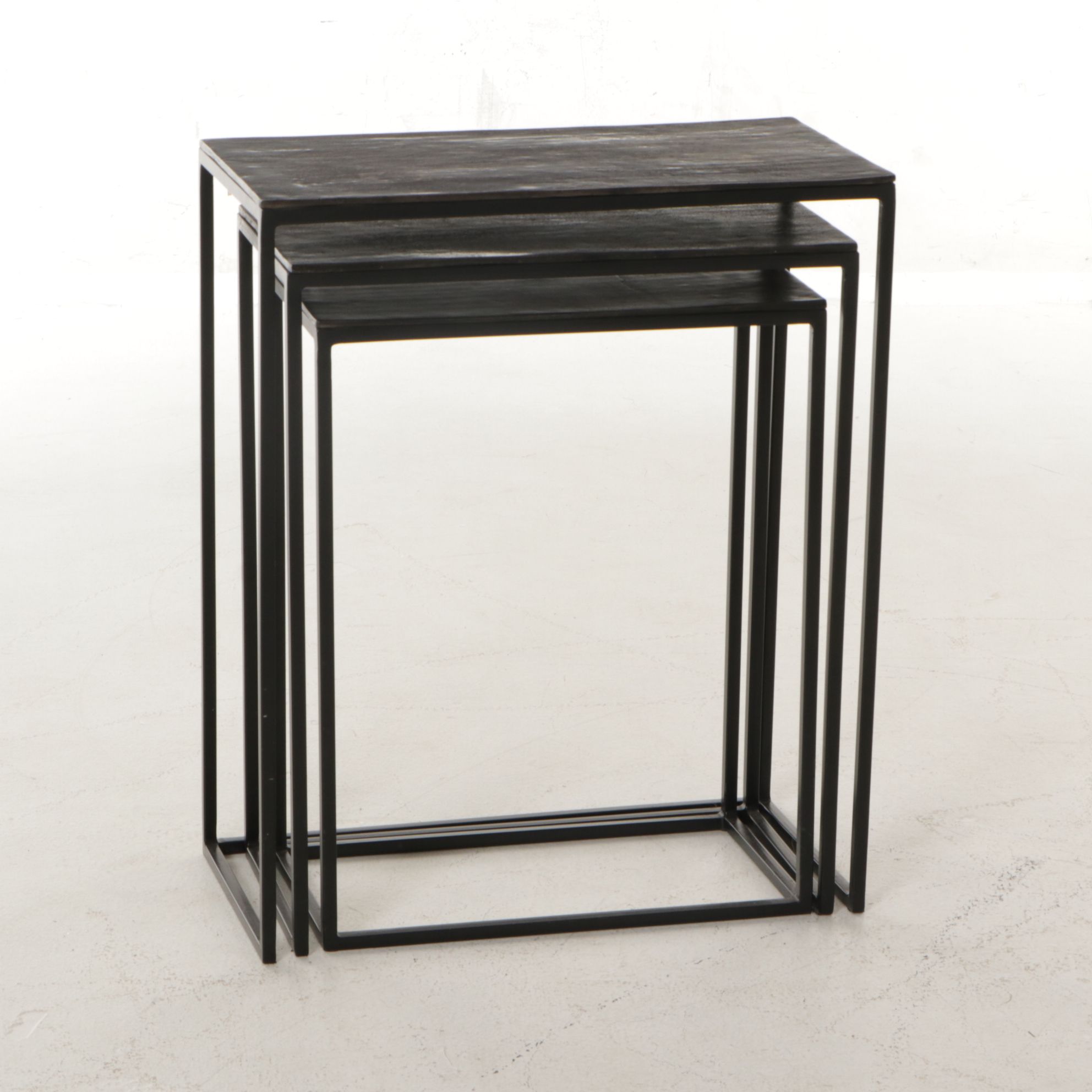 Uttermost "Coreene" Industrial Nesting Tables in Black
