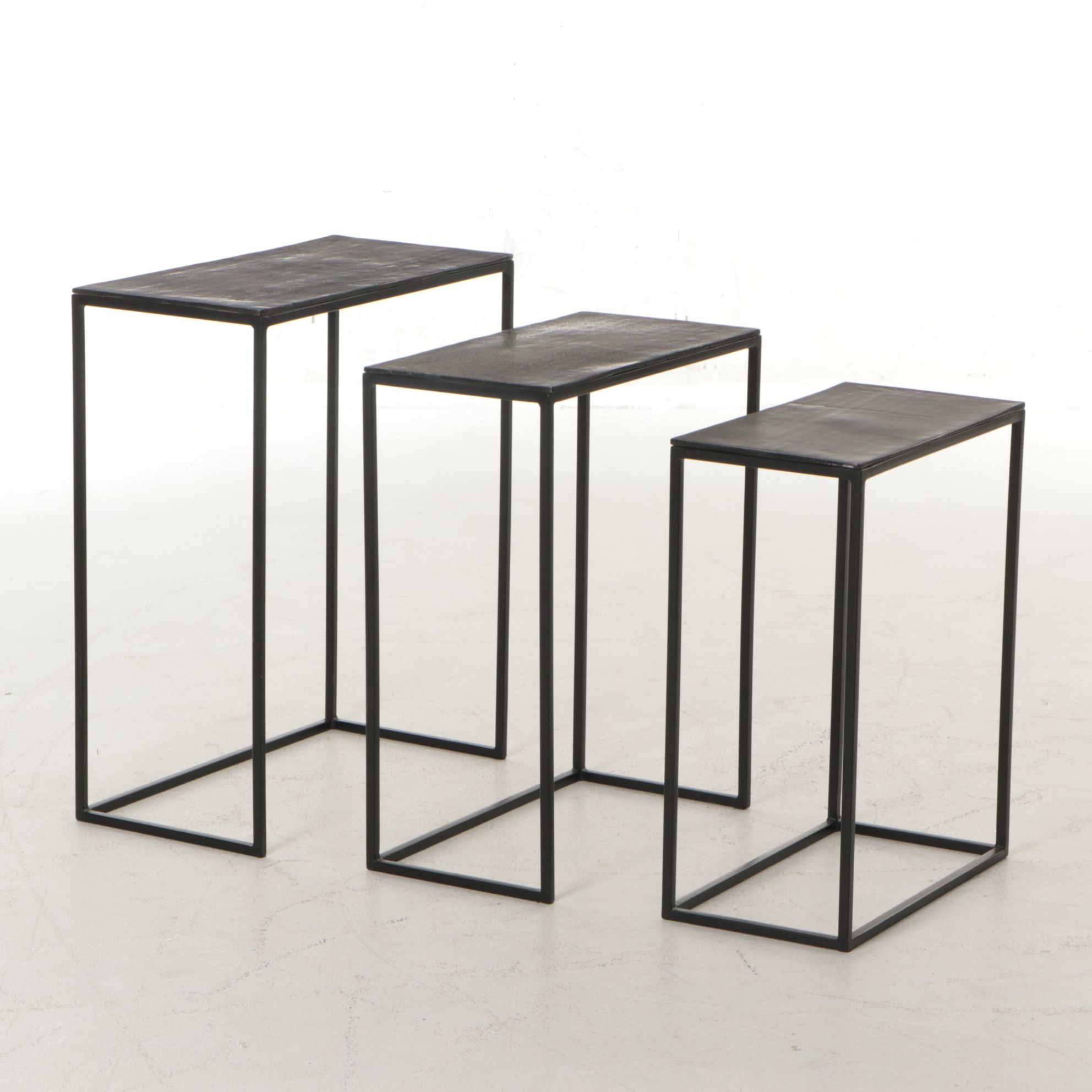 Uttermost "Coreene" Industrial Nesting Tables in Black