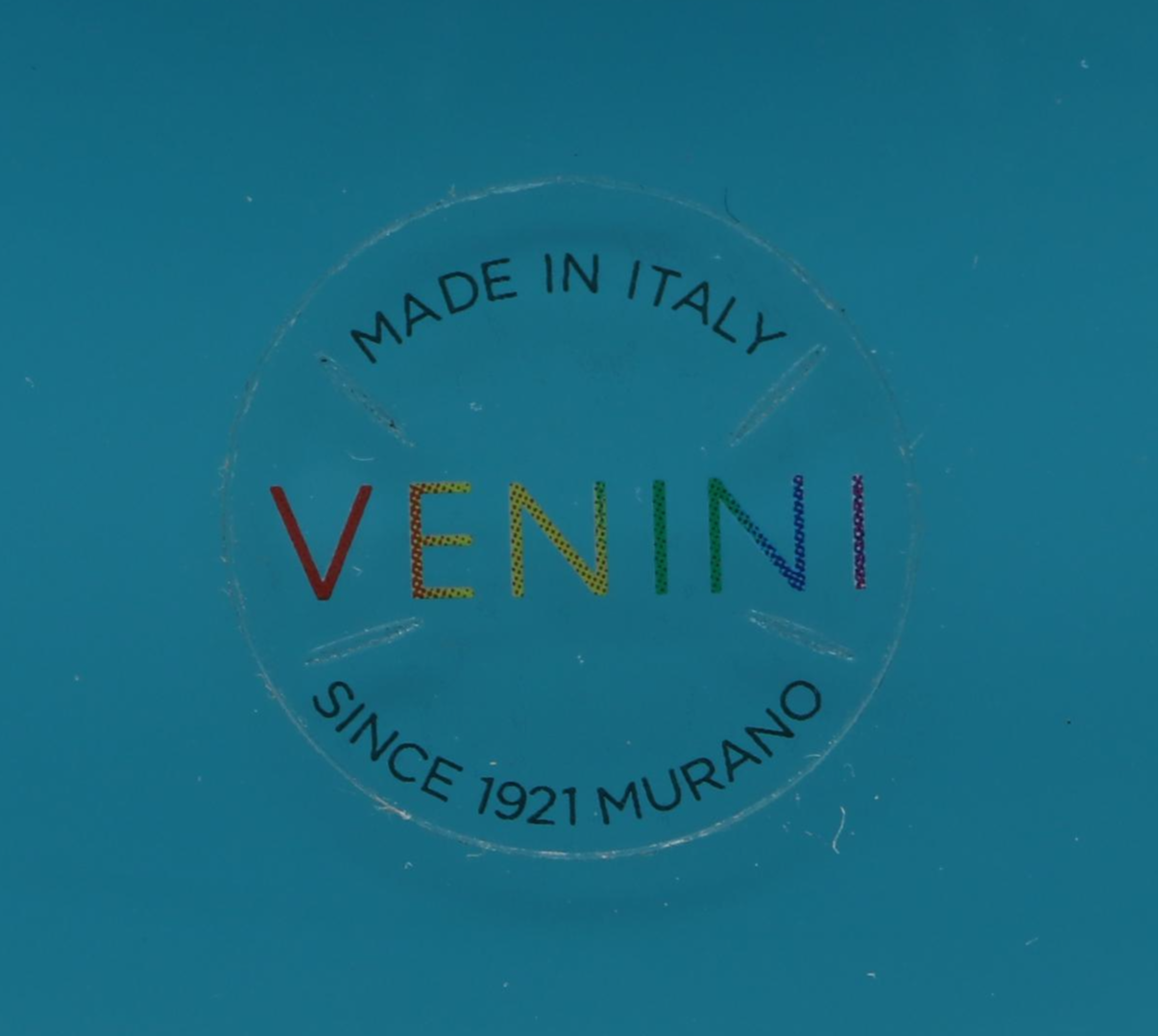 Venini "Labuan" Aquamarine Opalino Cased Vase, 2014