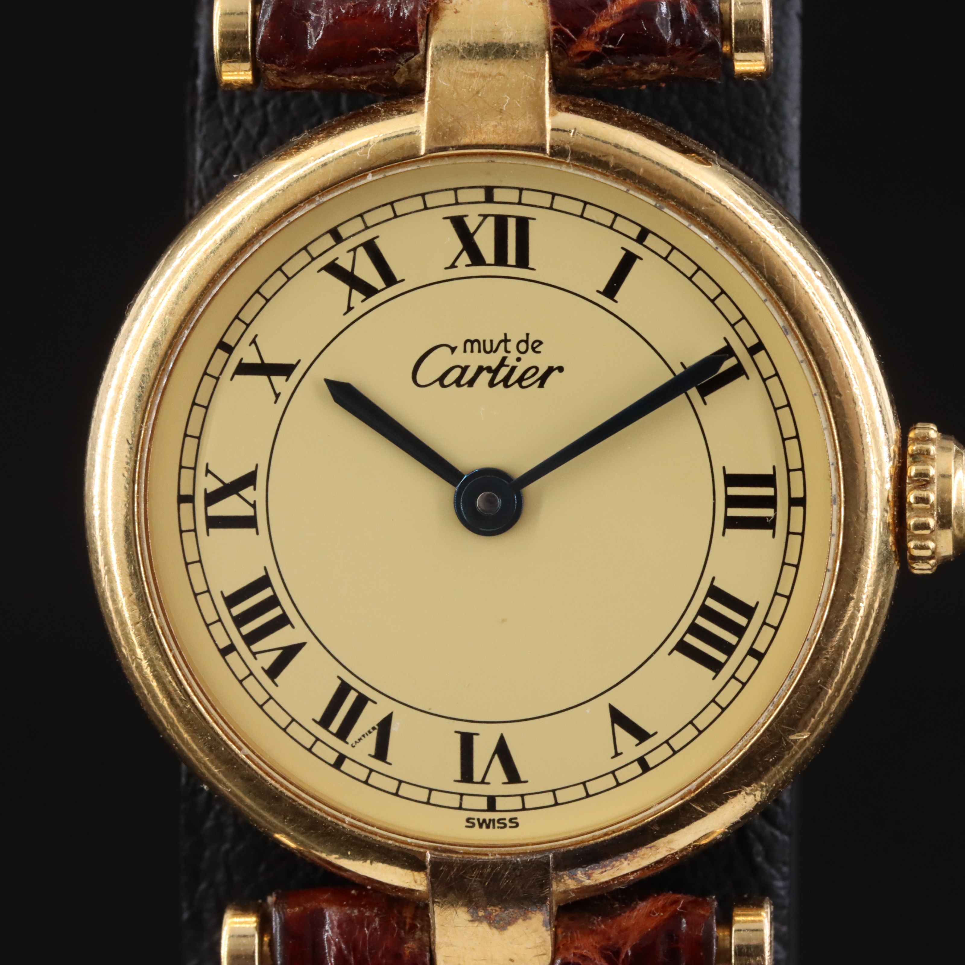 Cartier must de Cartier Vermeil Quartz Watch