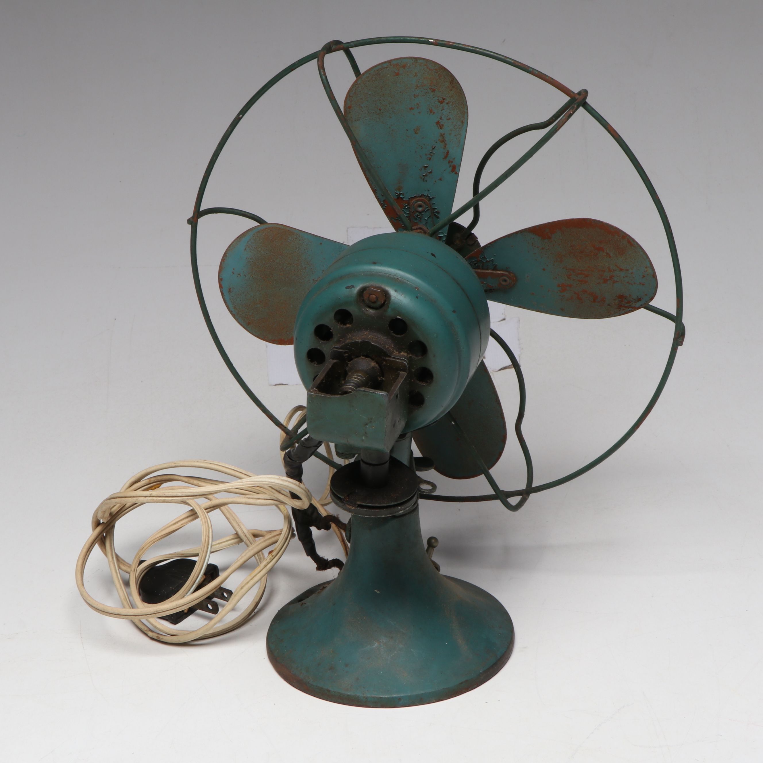 Royal Model 10 Typewriter and Electric Fan, Early to Mid-20th Century