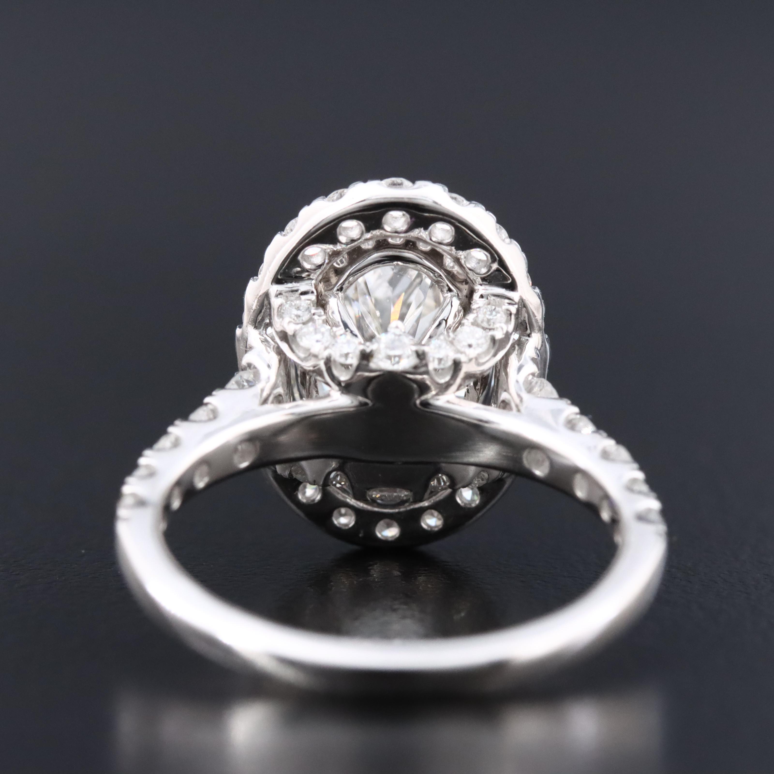 14K 4.99 CTW Lab Grown Diamond Halo Ring