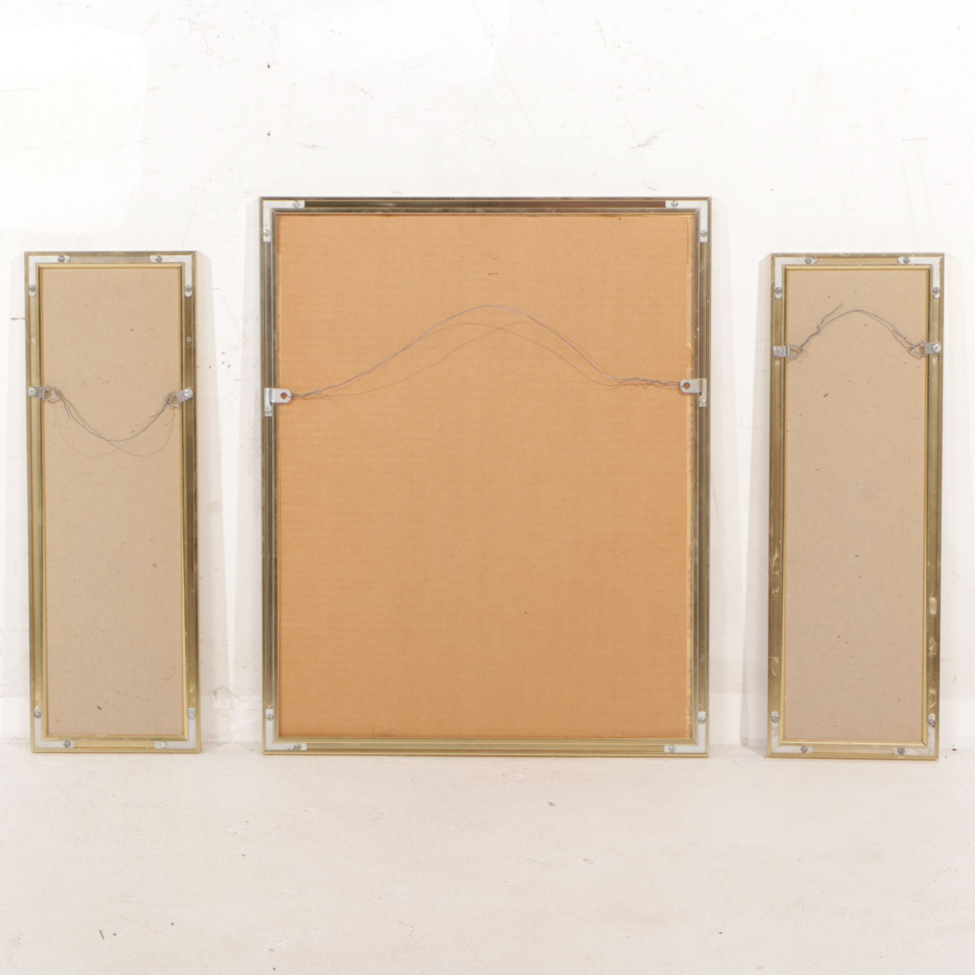 Donna Watson Triptych of Impressionist Watercolor and Gouache Nature Paintings