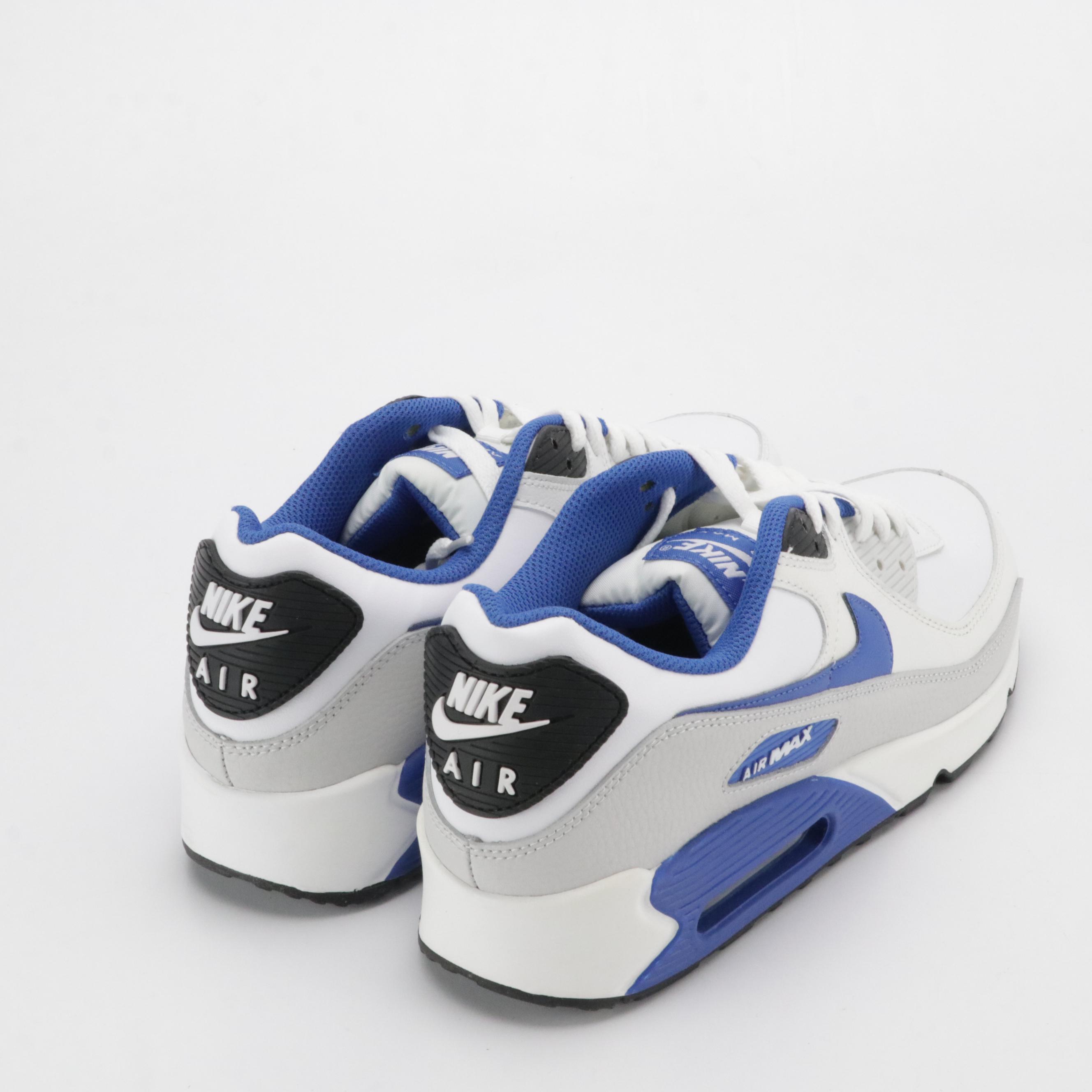 Men's Nike Air Max "White Game Royal" and Agitate 6 Running Shoes in Blue/White