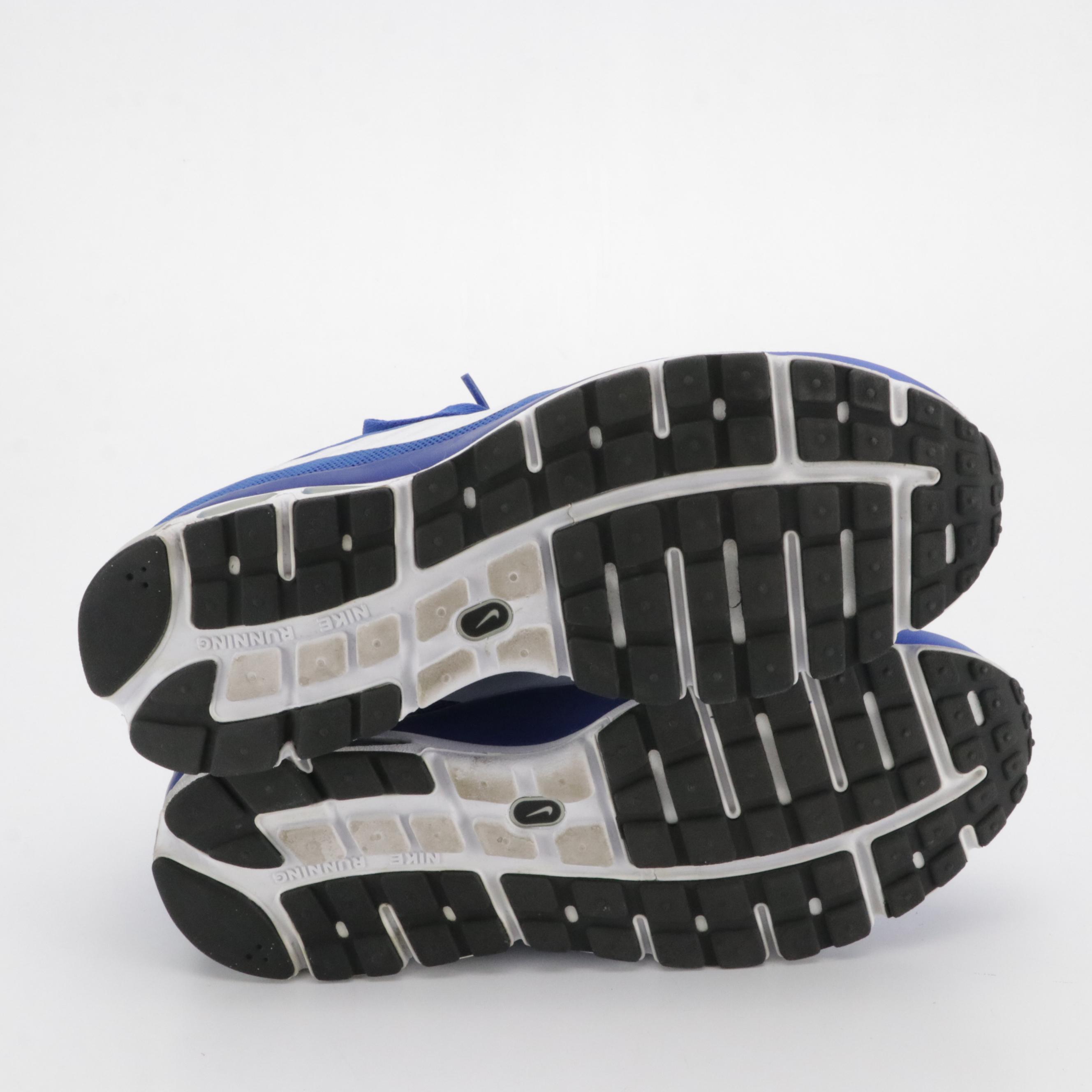 Men's Nike Air Max "White Game Royal" and Agitate 6 Running Shoes in Blue/White