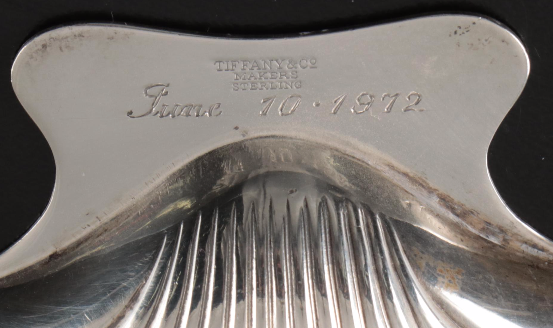 Tiffany & Co. Sterling Silver Shell Bowl and Mirror