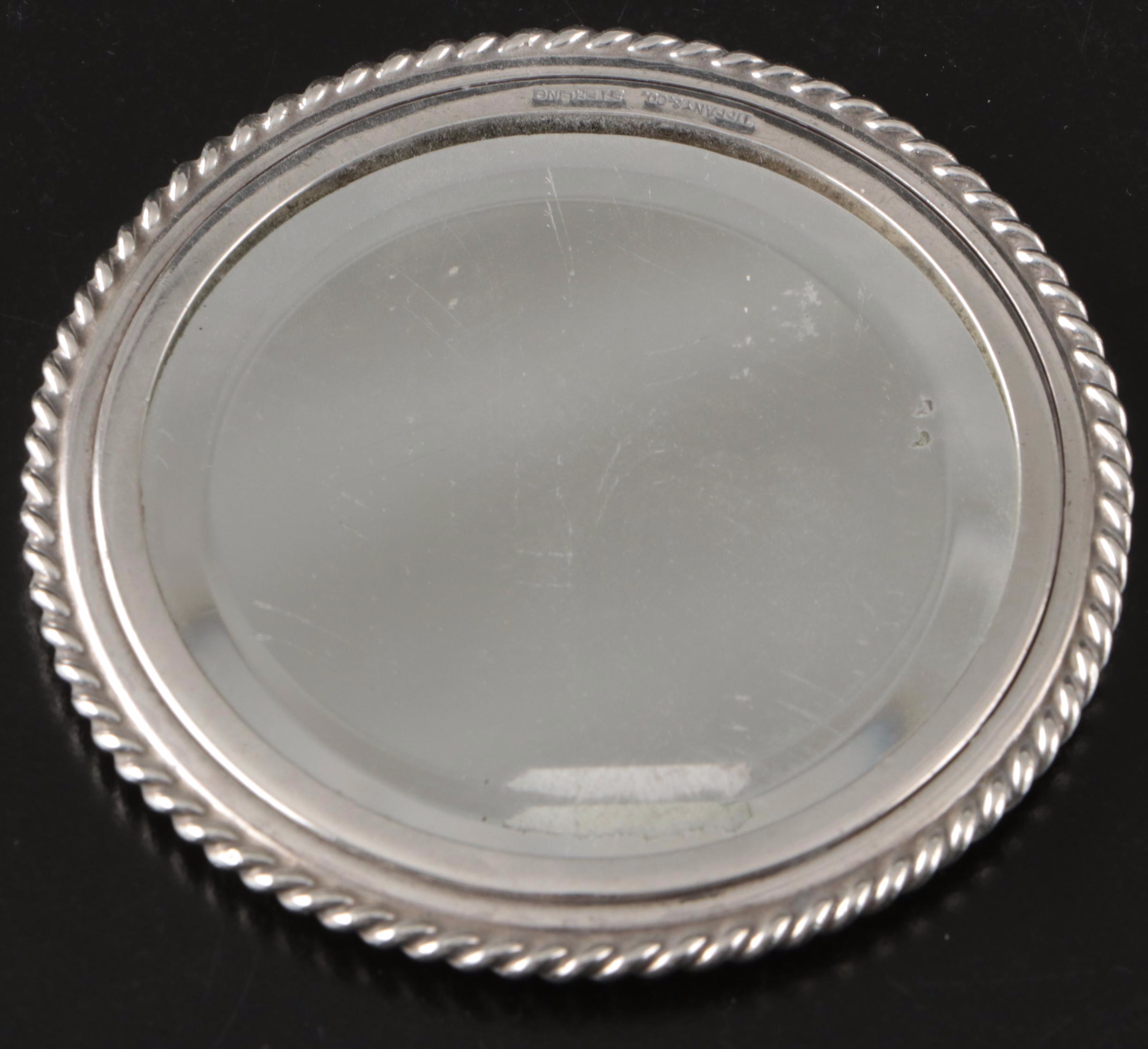 Tiffany & Co. Sterling Silver Shell Bowl and Mirror