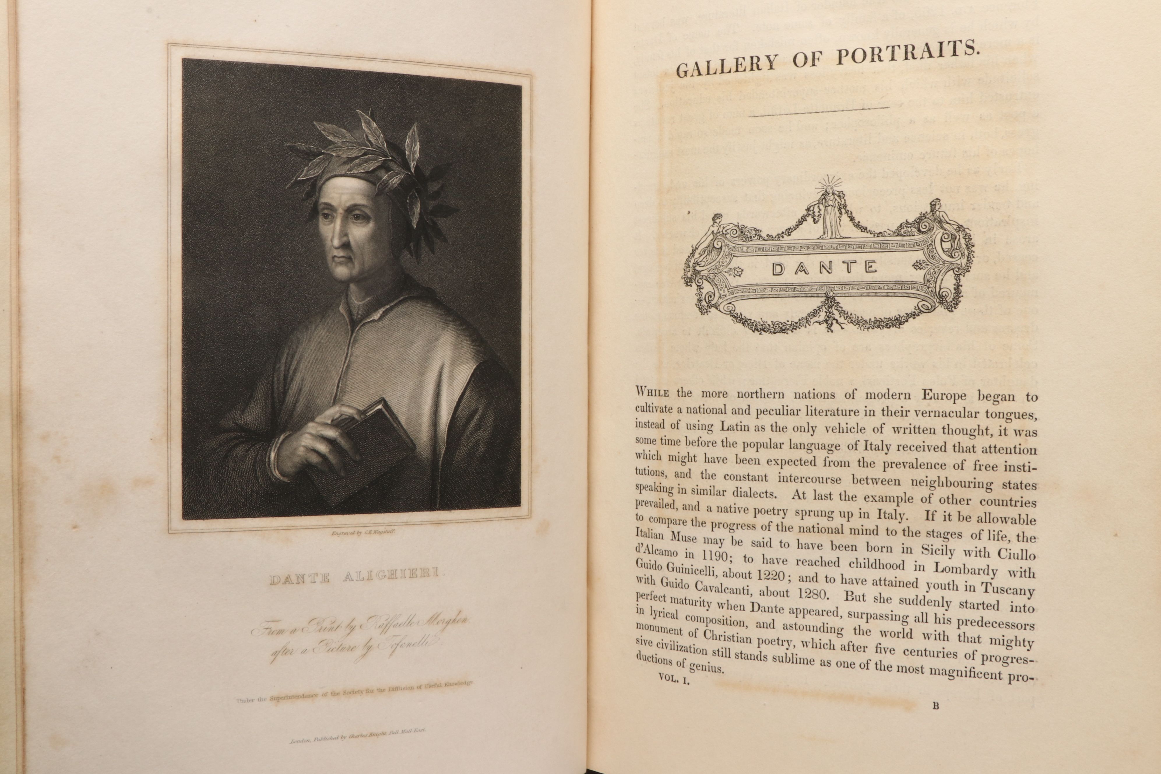 "The Gallery of Portraits: with Memoirs" Complete Seven-Volume Set, 1833–1837