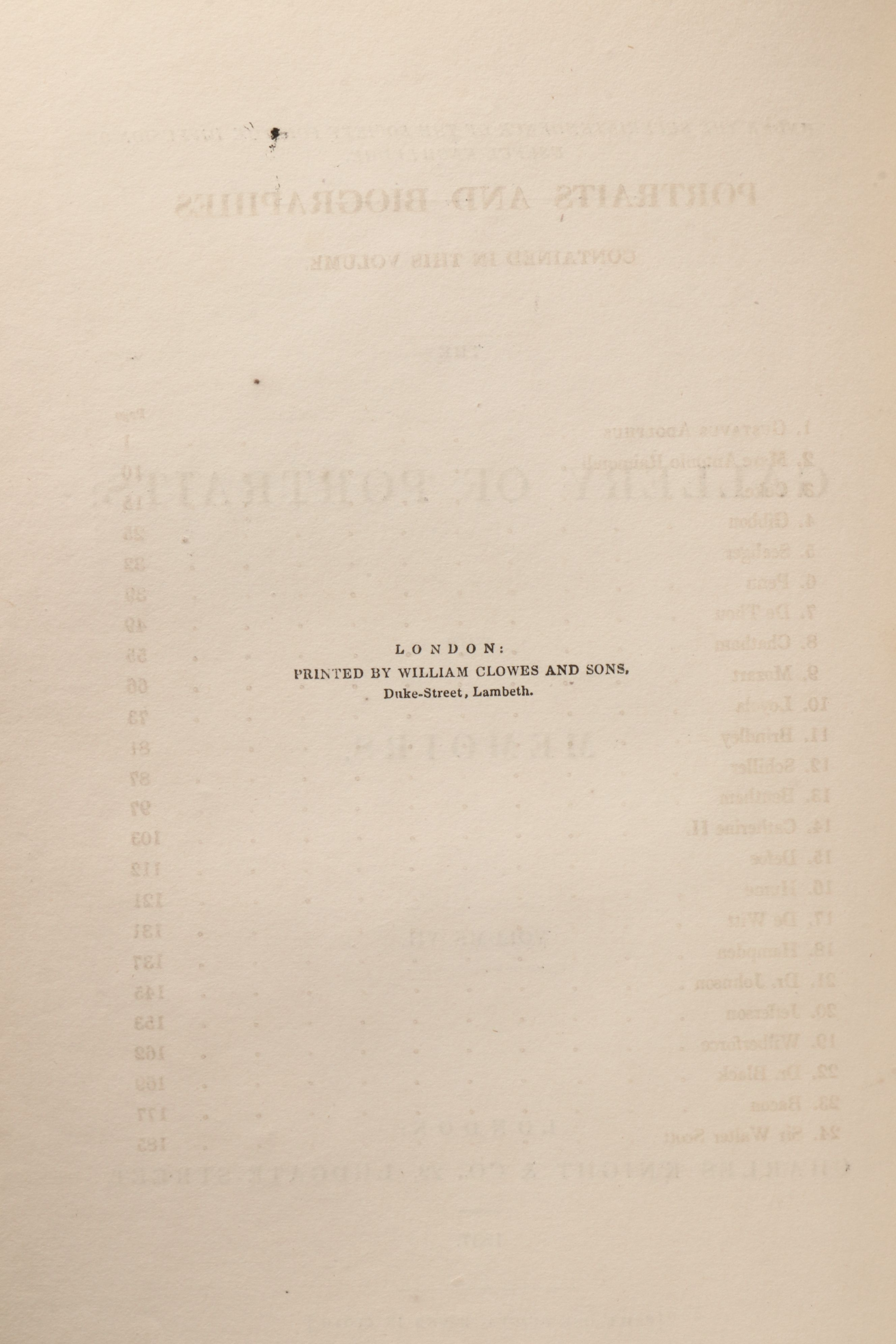 "The Gallery of Portraits: with Memoirs" Complete Seven-Volume Set, 1833–1837