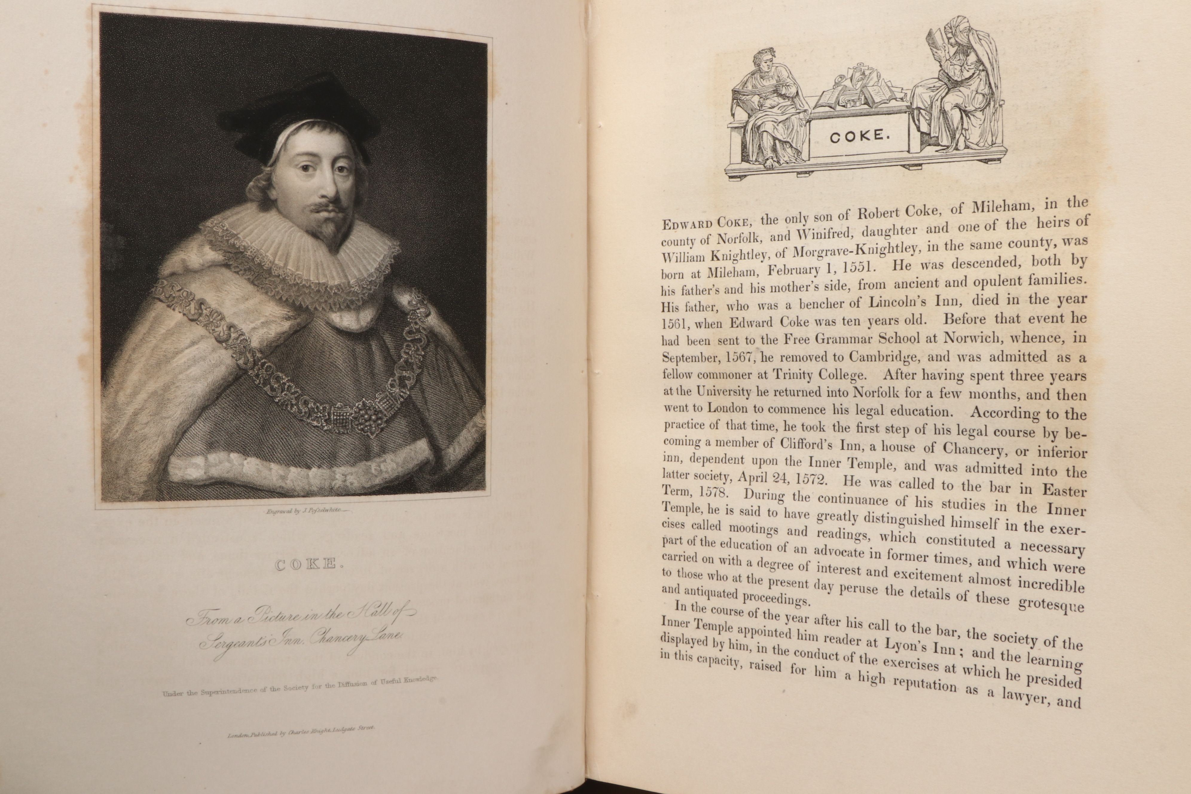 "The Gallery of Portraits: with Memoirs" Complete Seven-Volume Set, 1833–1837