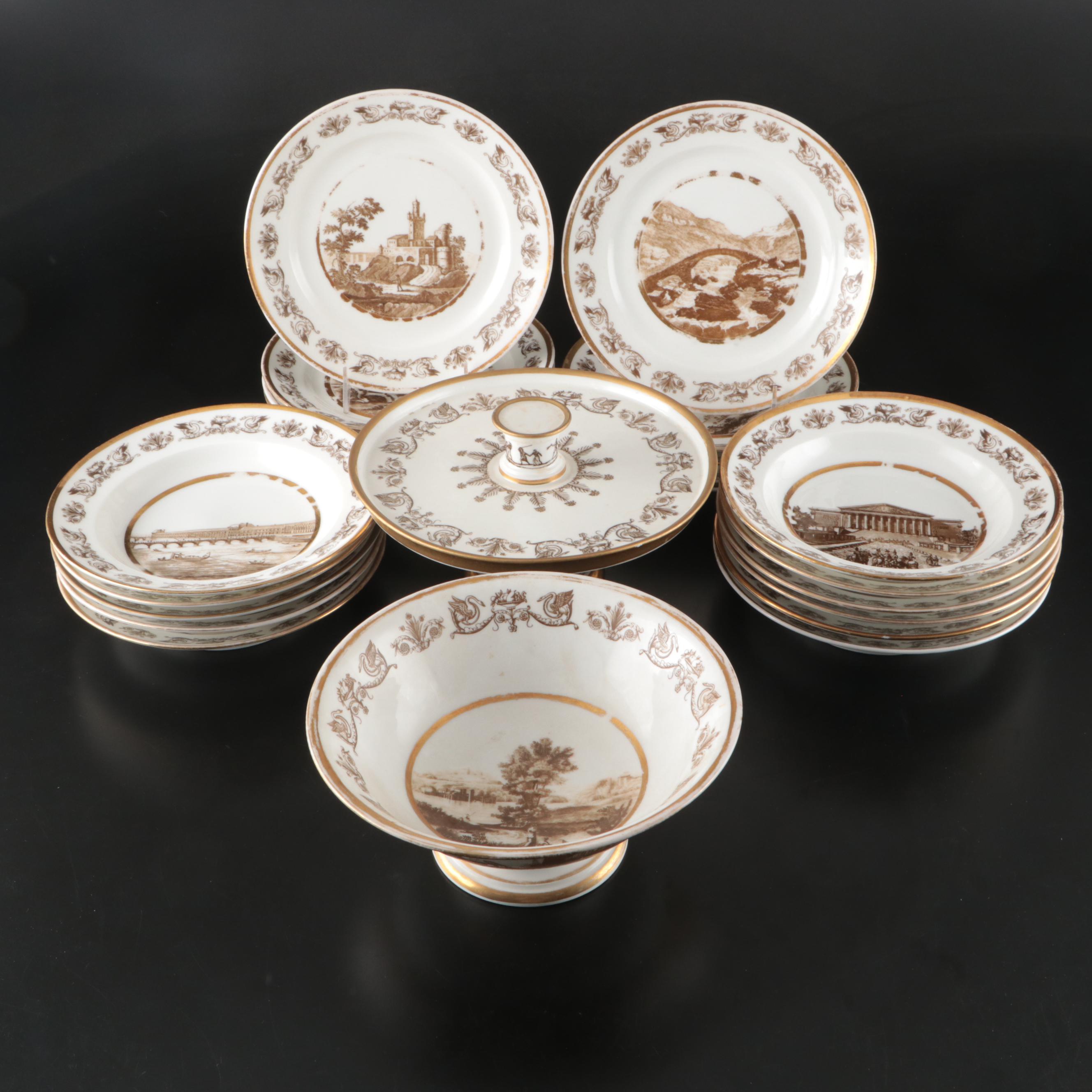 Vue de la Ville de Stein Porcelain Tableware
