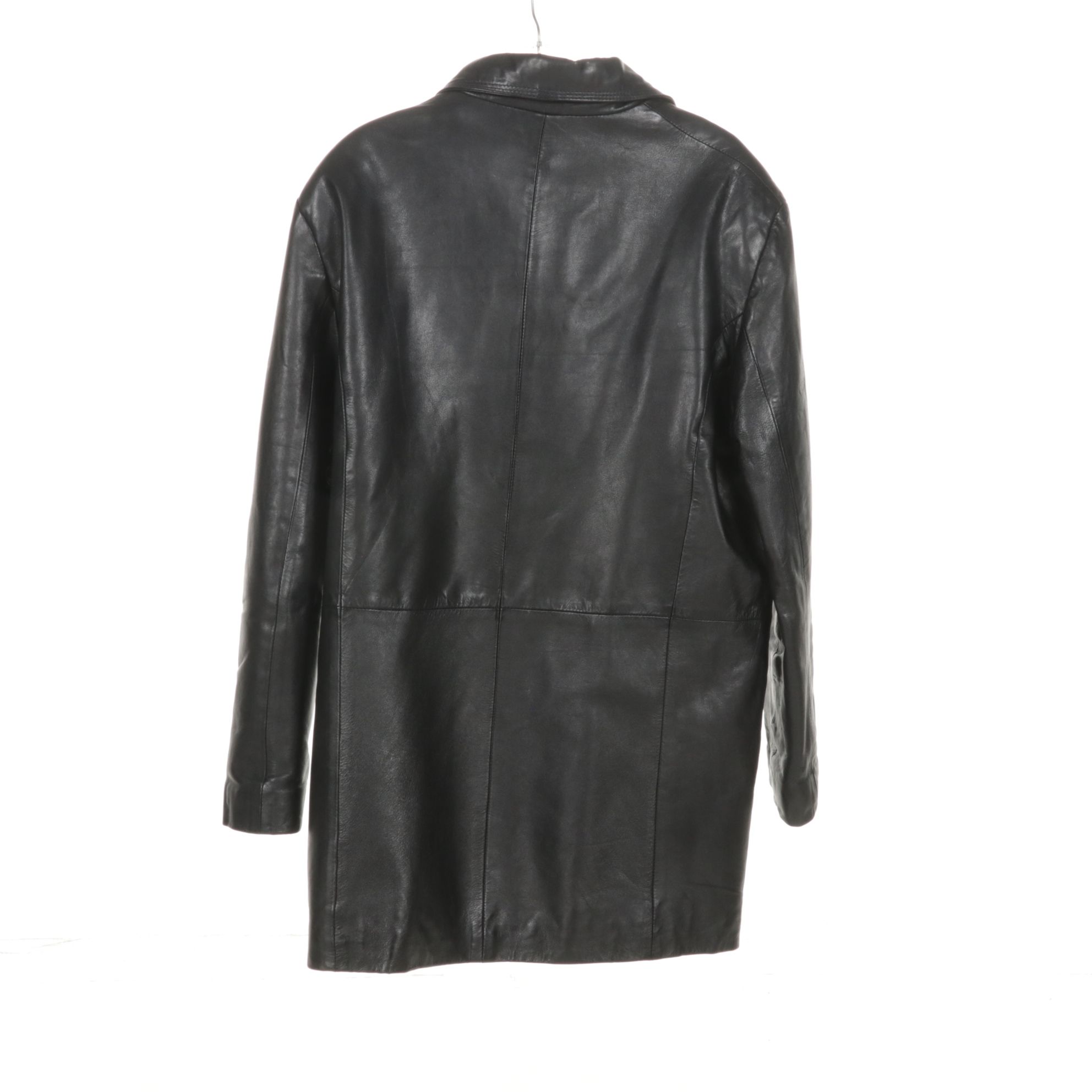 1970s P.B.D. Red Leather Trench Coat with Para and Nicole Miller Leather Jackets