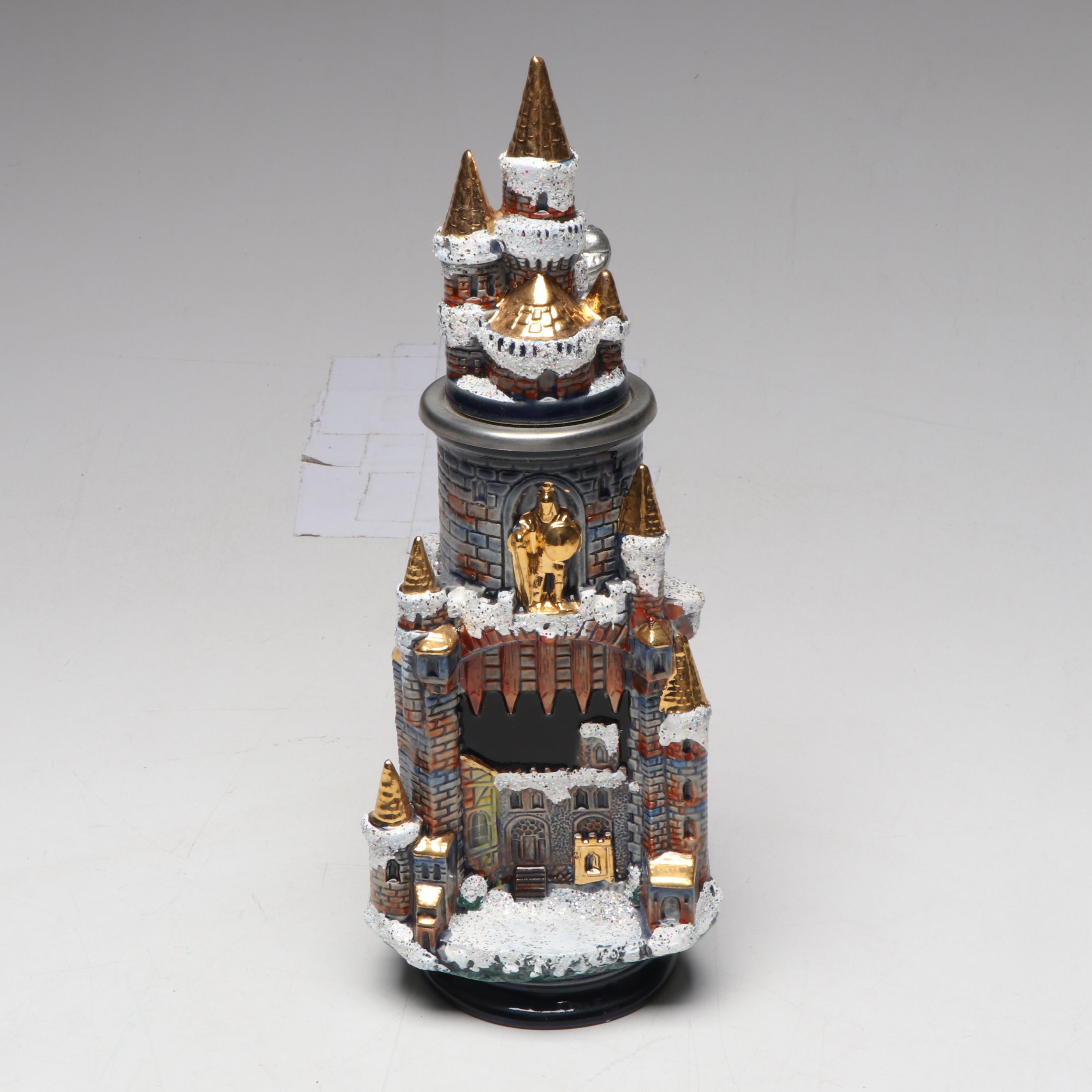 German Drinking Horn, With King, Thewalt, More Beer Steins in Collection