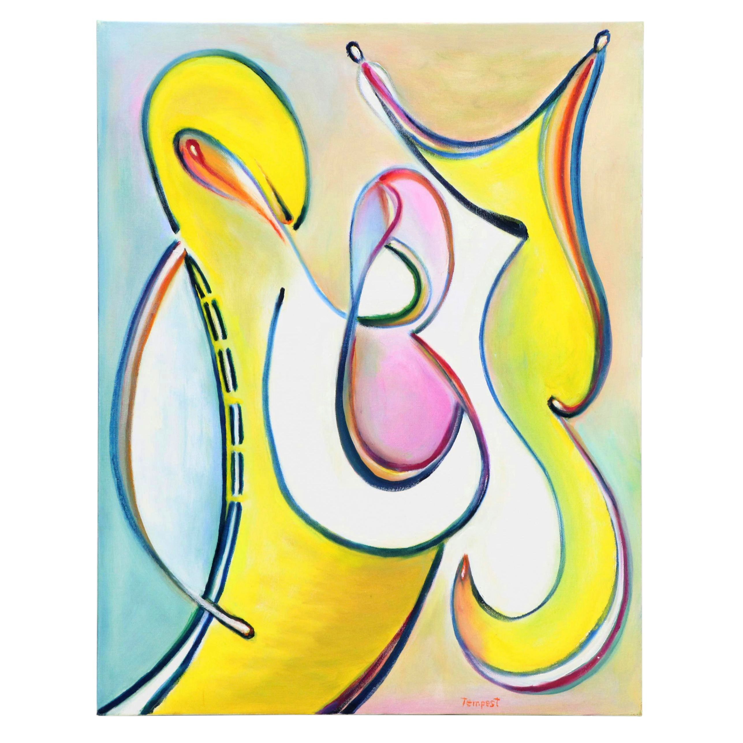 Husidio John Tempest Oil Painting "Maternal Anomaly," 2025