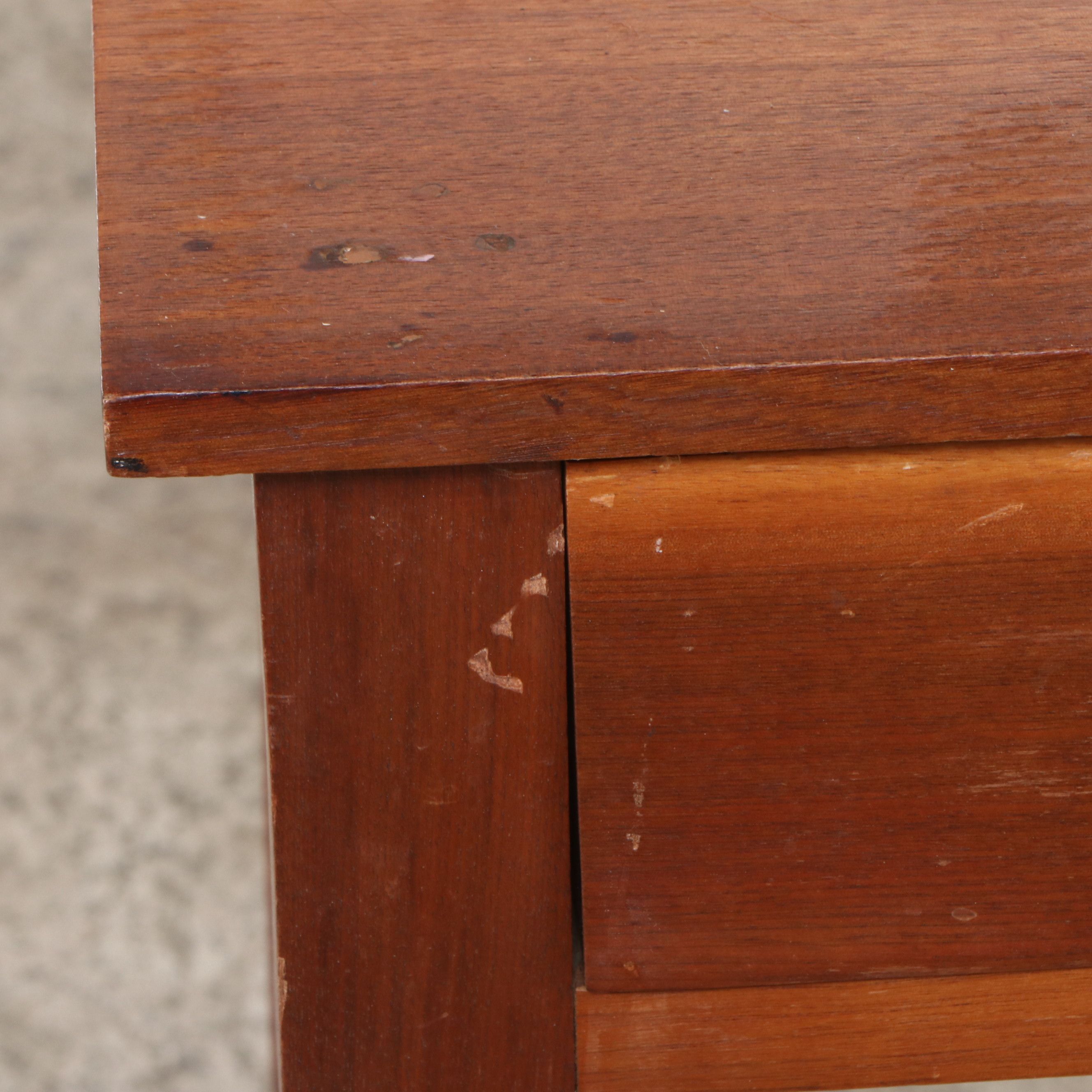 Two Sheraton Style Mixed Hardwood One-Drawer Stands